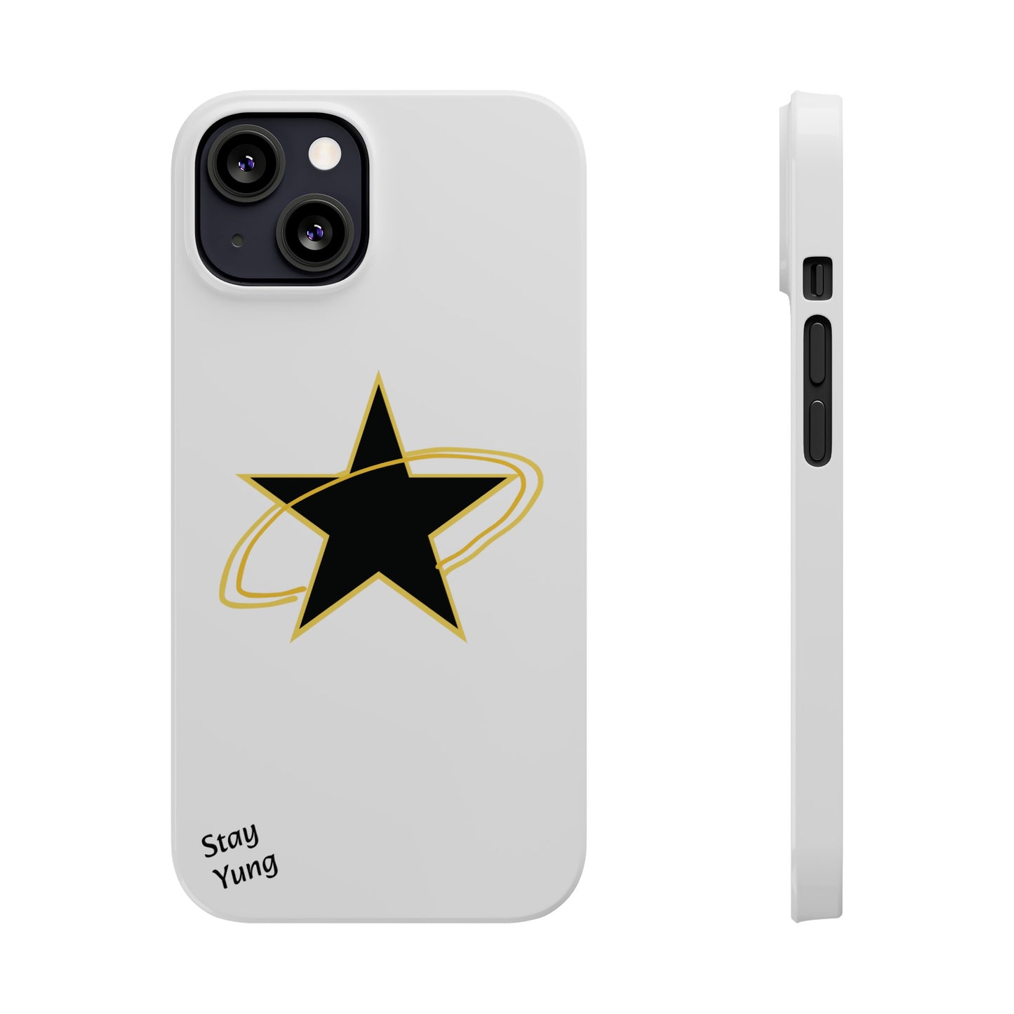 Slim Phone Cases (Yellow Outline)