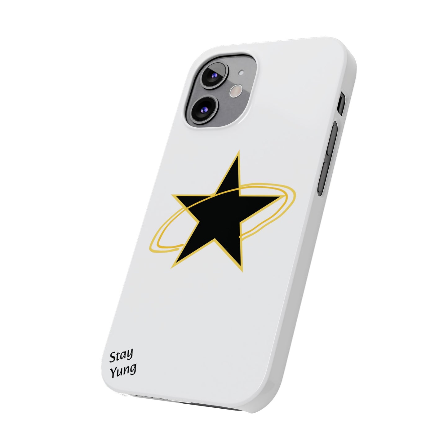 Slim Phone Cases (Yellow Outline)