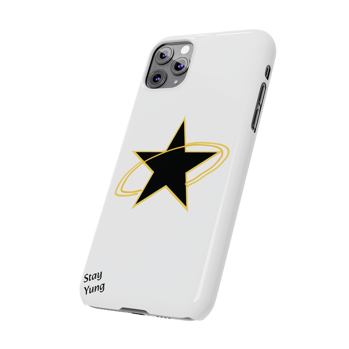 Slim Phone Cases (Yellow Outline)