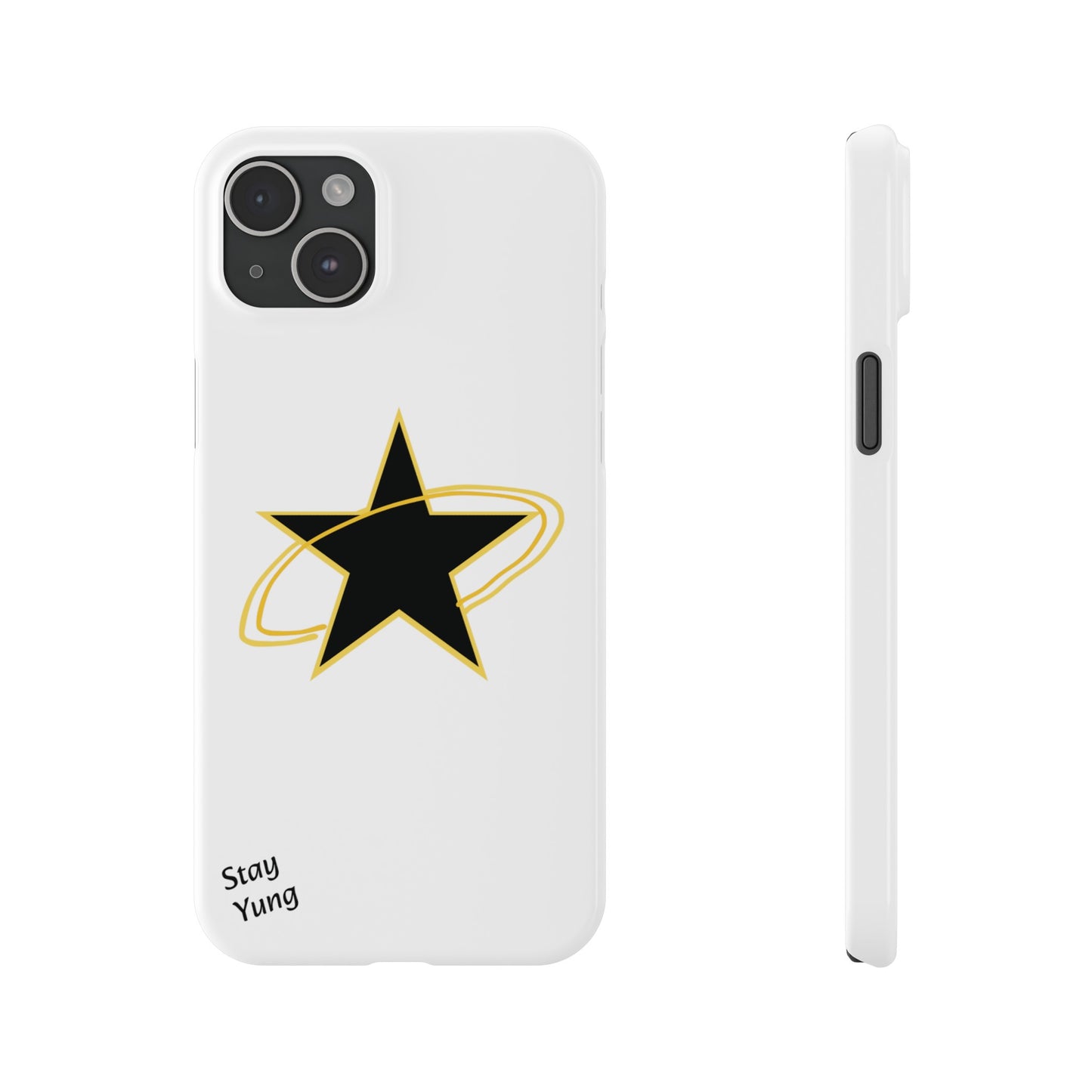 Slim Phone Cases (Yellow Outline)