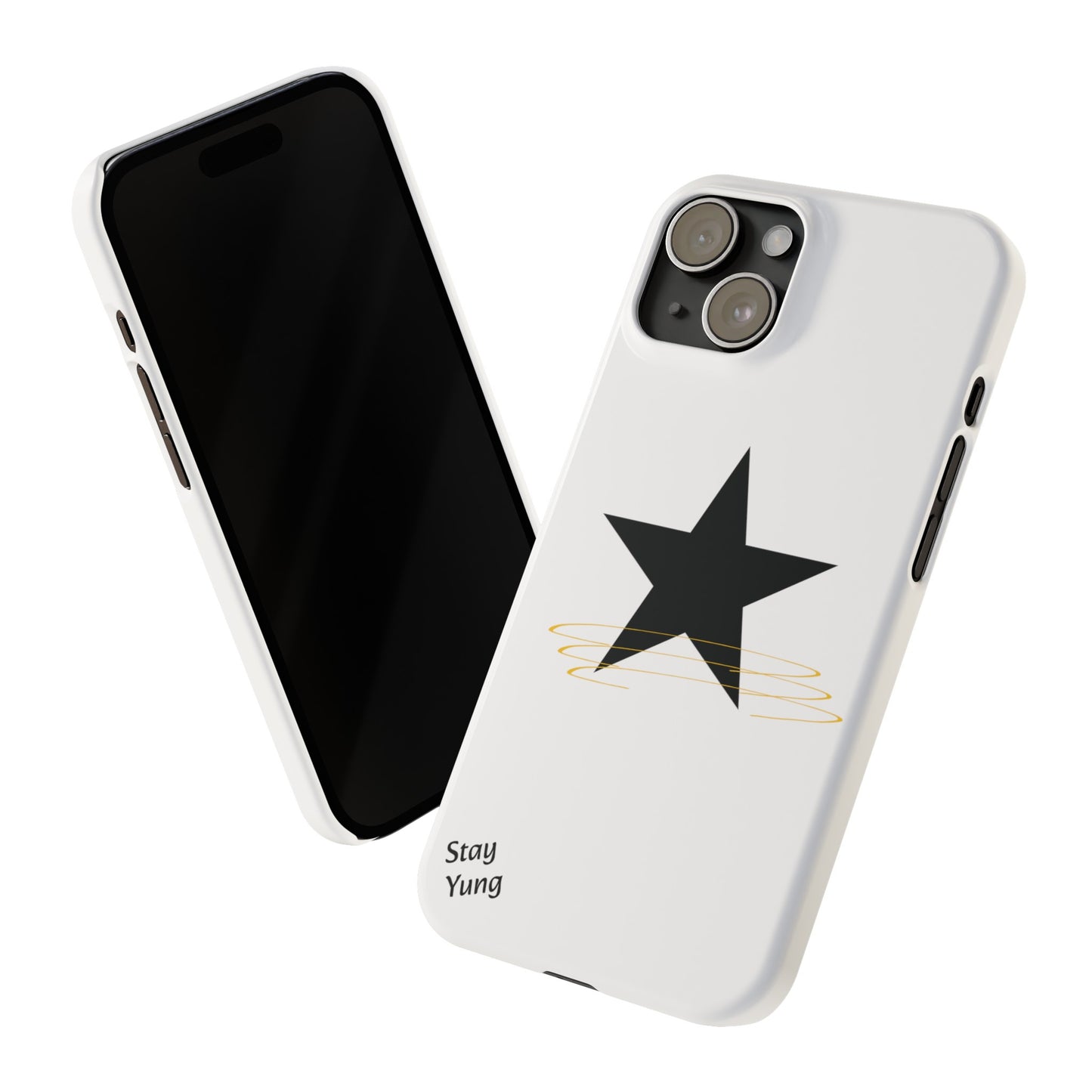 Slim Phone Cases (White Design w/spring)