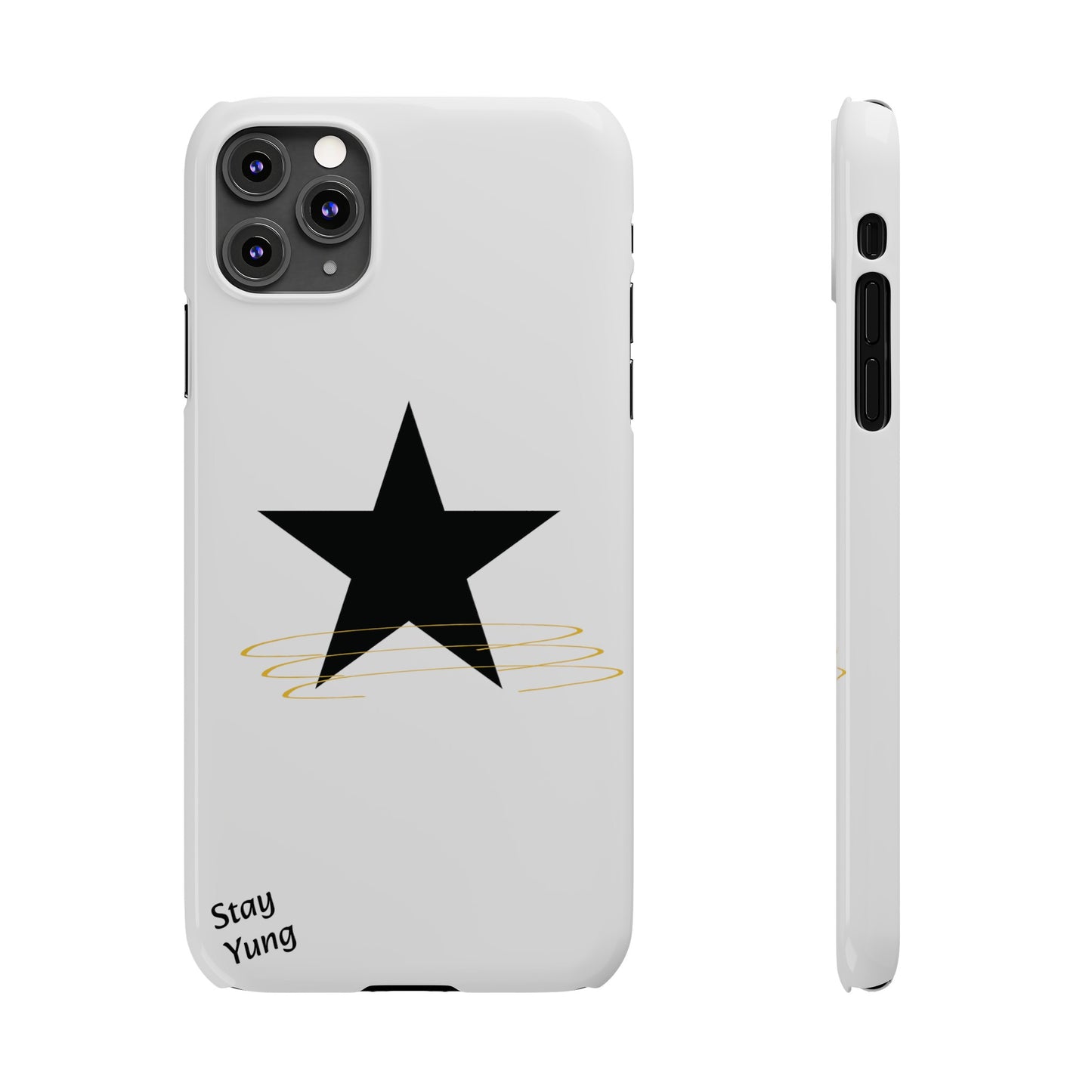 Slim Phone Cases (White Design w/spring)