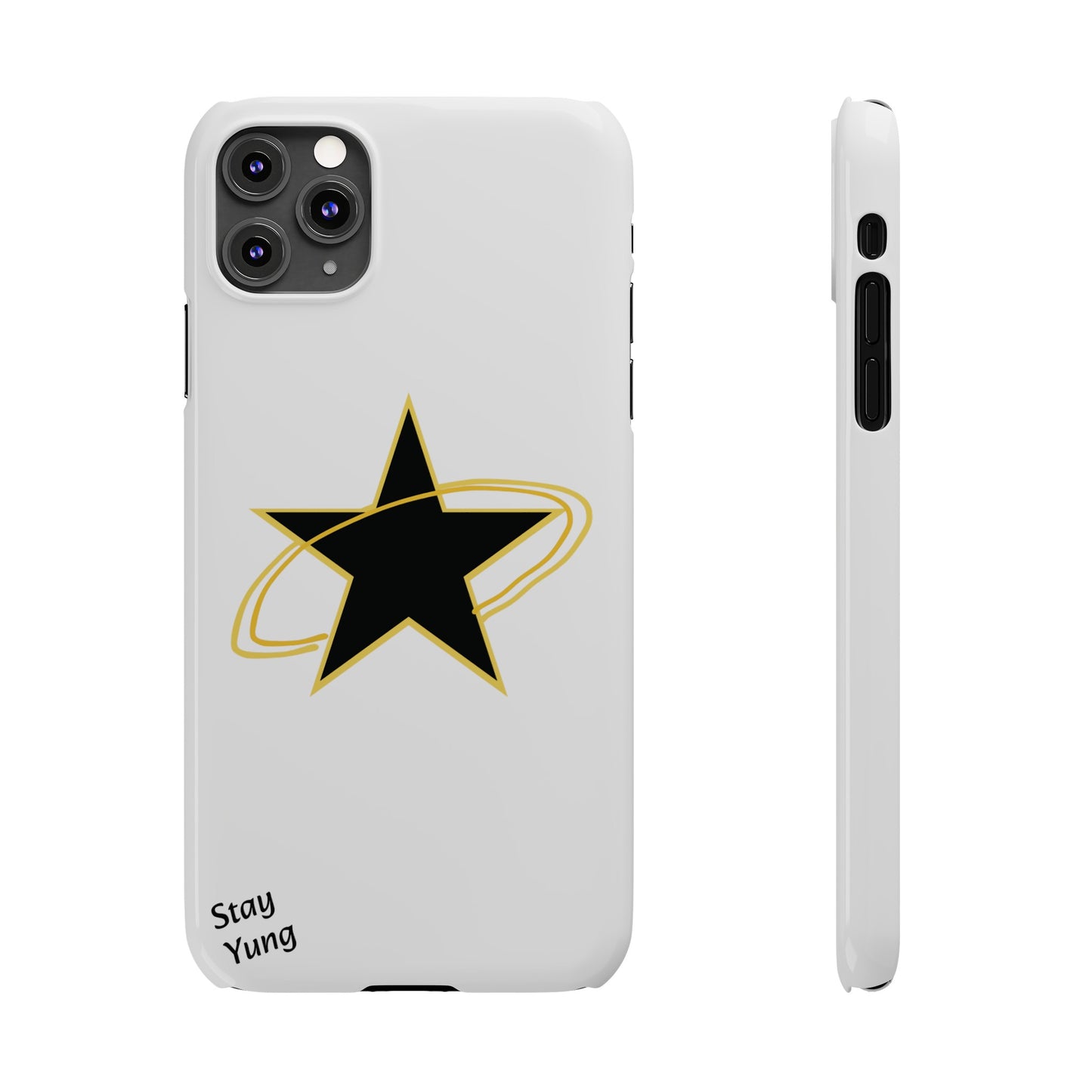 Slim Phone Cases (Yellow Outline)