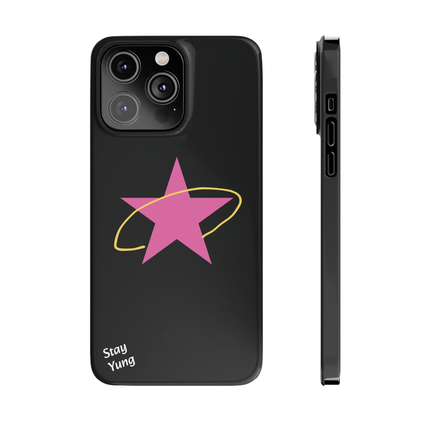 Slim Phone Cases (Black Design)