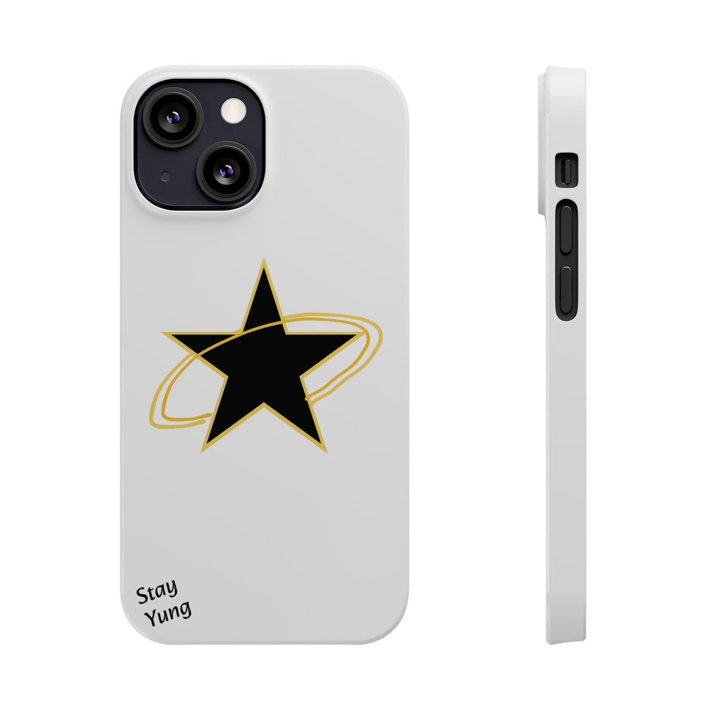 Slim Phone Cases (Yellow Outline)