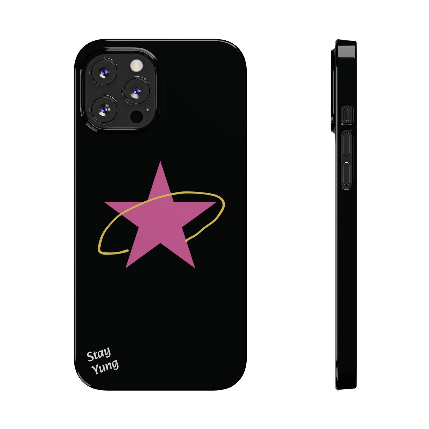 Slim Phone Cases (Black Design)