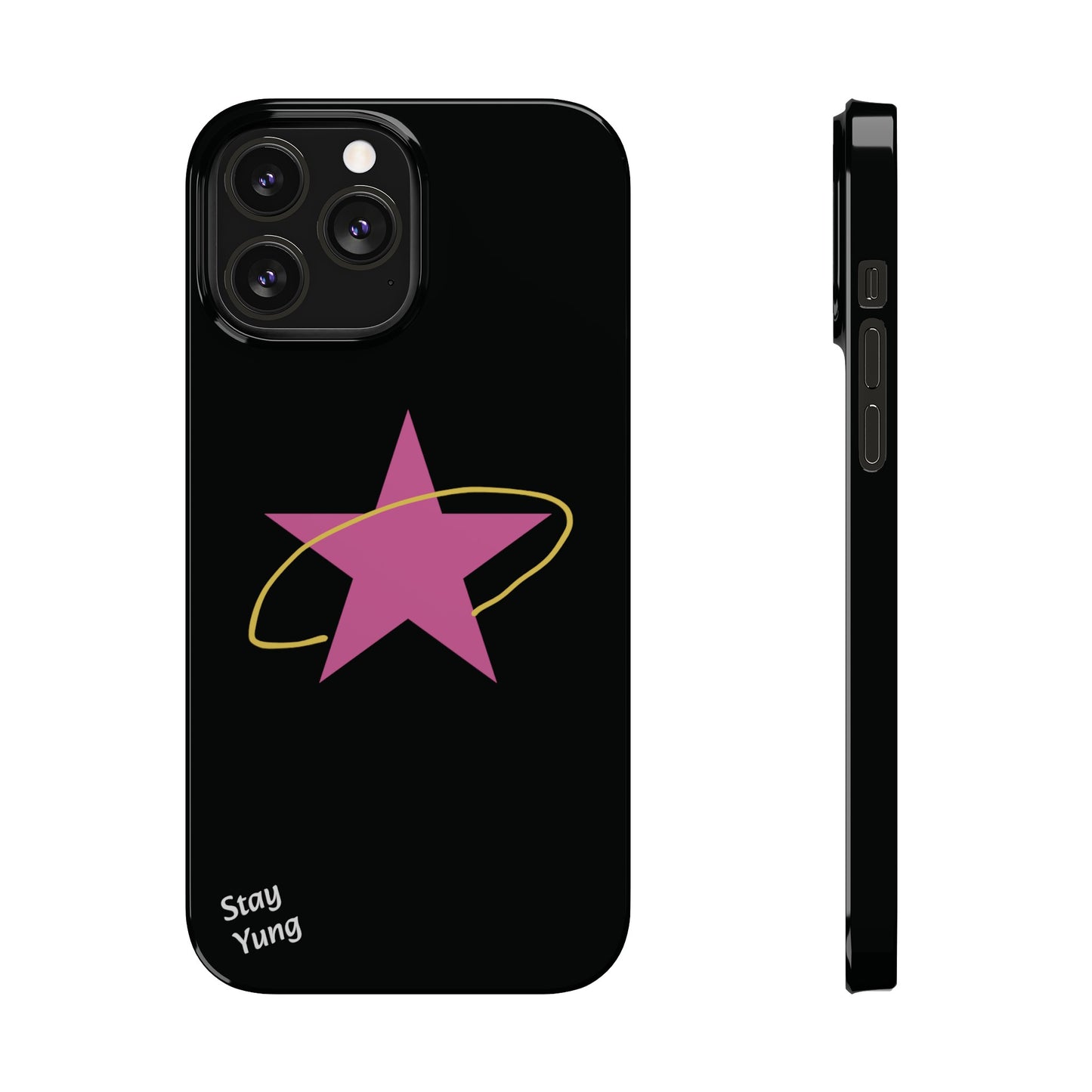 Slim Phone Cases (Black Design)