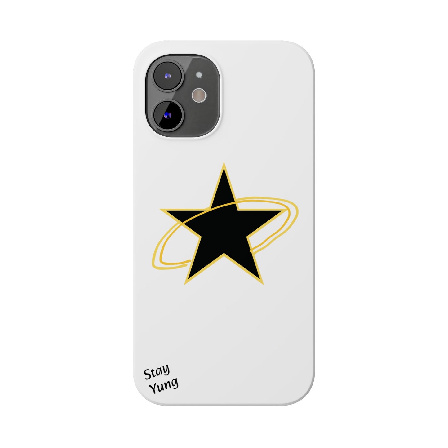 Slim Phone Cases (Yellow Outline)