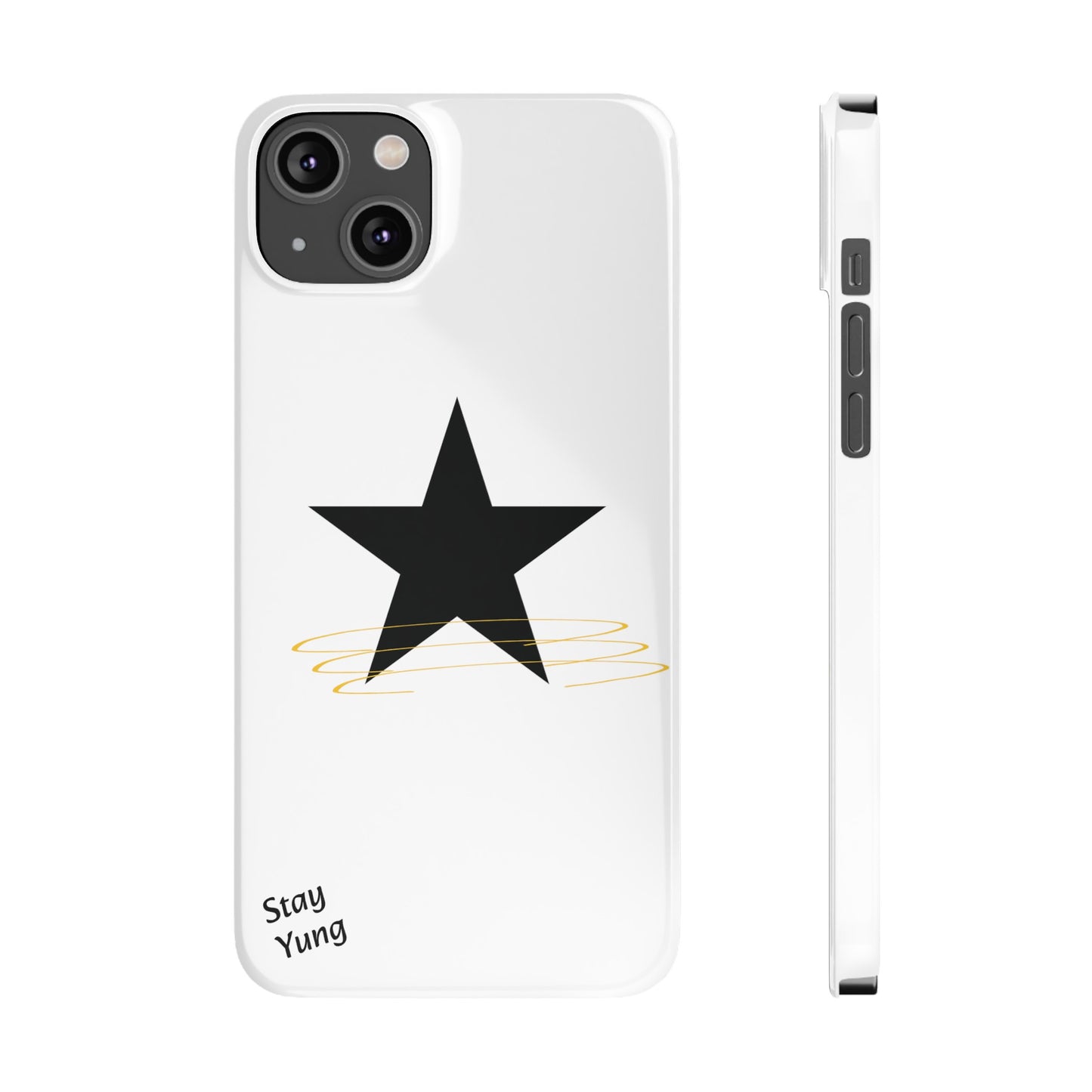 Slim Phone Cases (White Design w/spring)