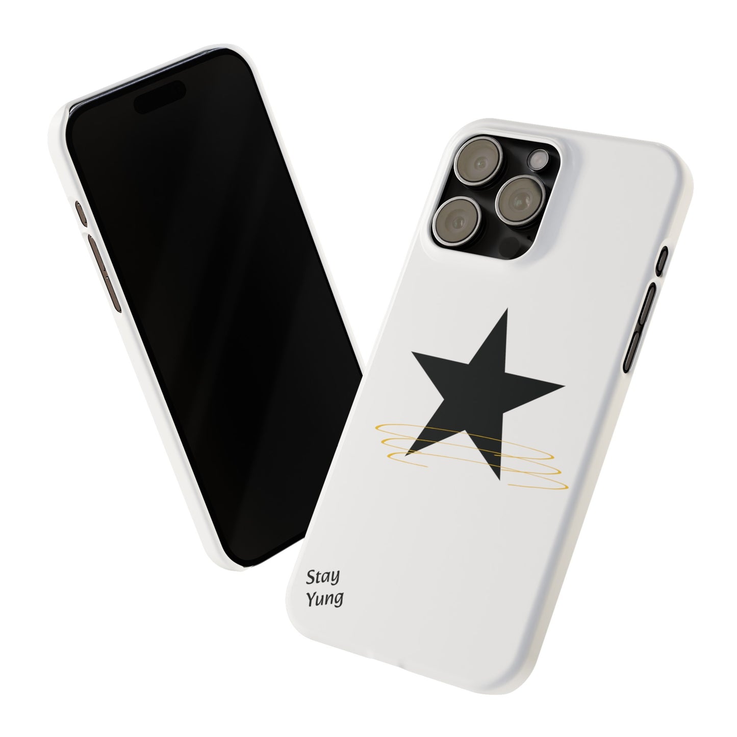 Slim Phone Cases (White Design w/spring)