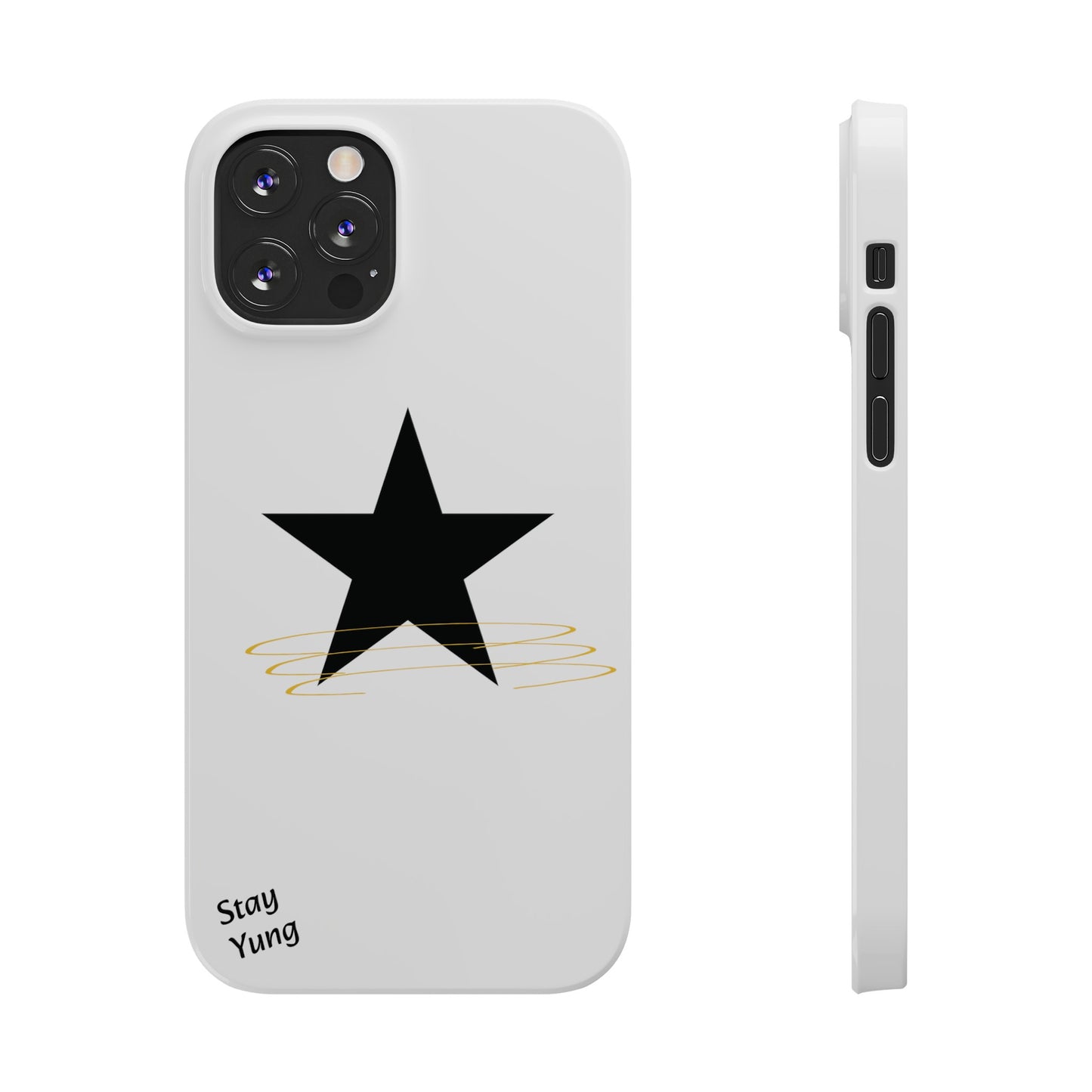 Slim Phone Cases (White Design w/spring)