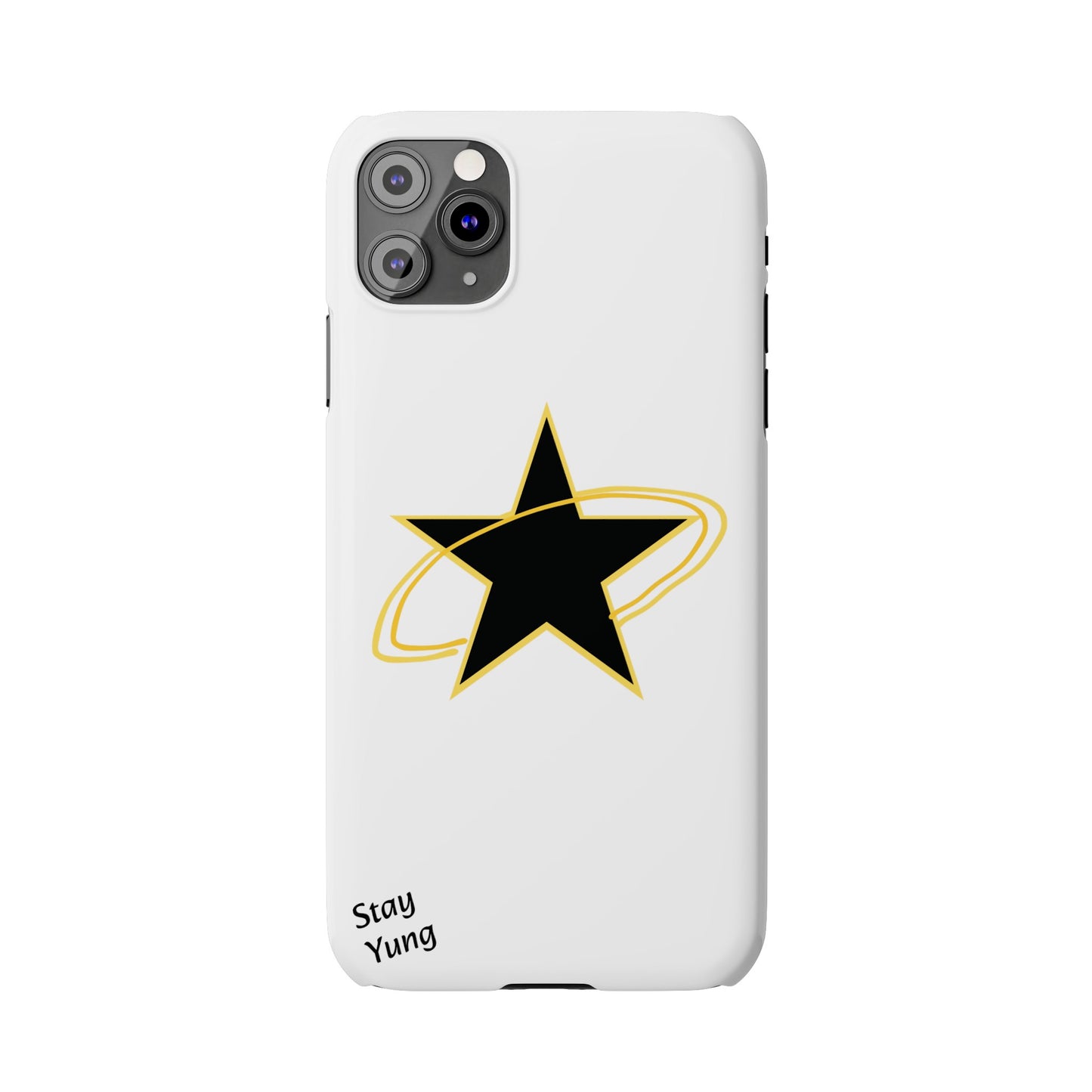 Slim Phone Cases (Yellow Outline)