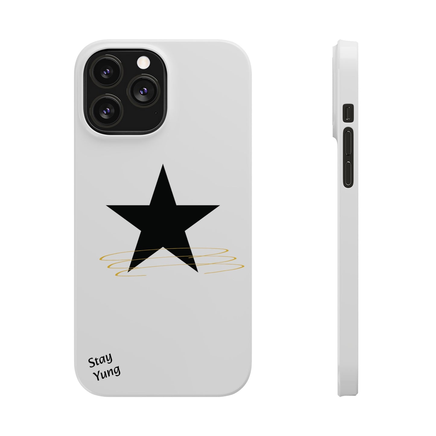 Slim Phone Cases (White Design w/spring)