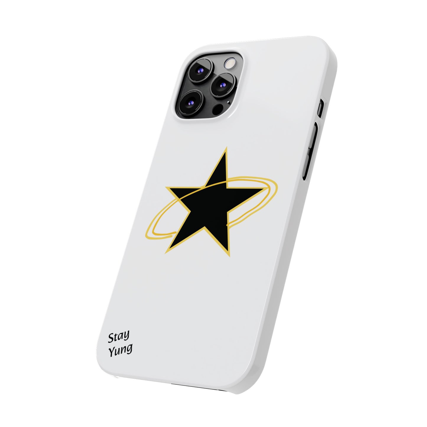 Slim Phone Cases (Yellow Outline)