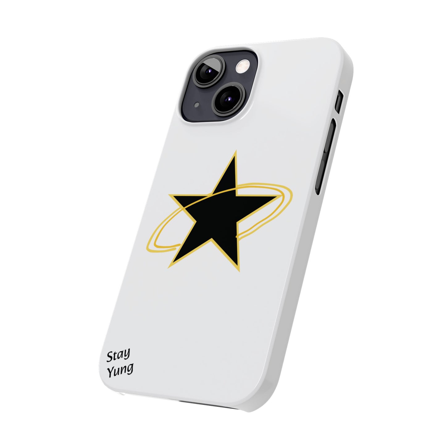 Slim Phone Cases (Yellow Outline)