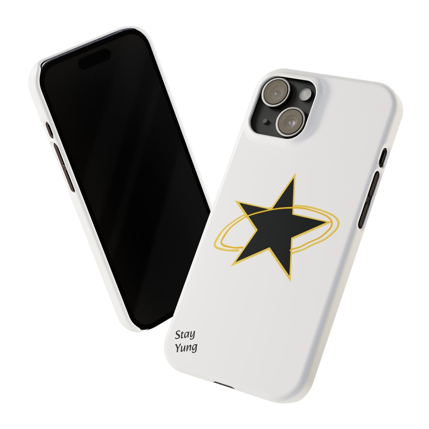 Slim Phone Cases (Yellow Outline)