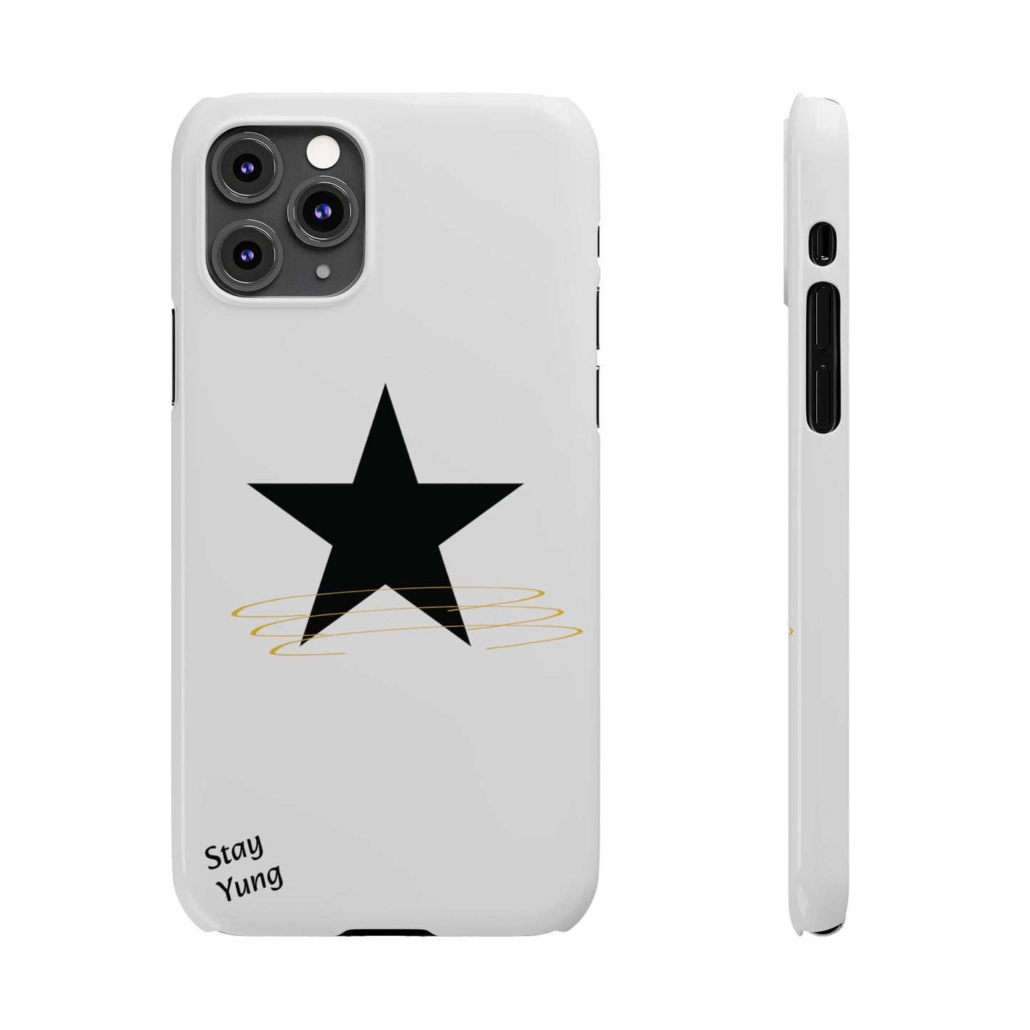 Slim Phone Cases (White Design w/spring)