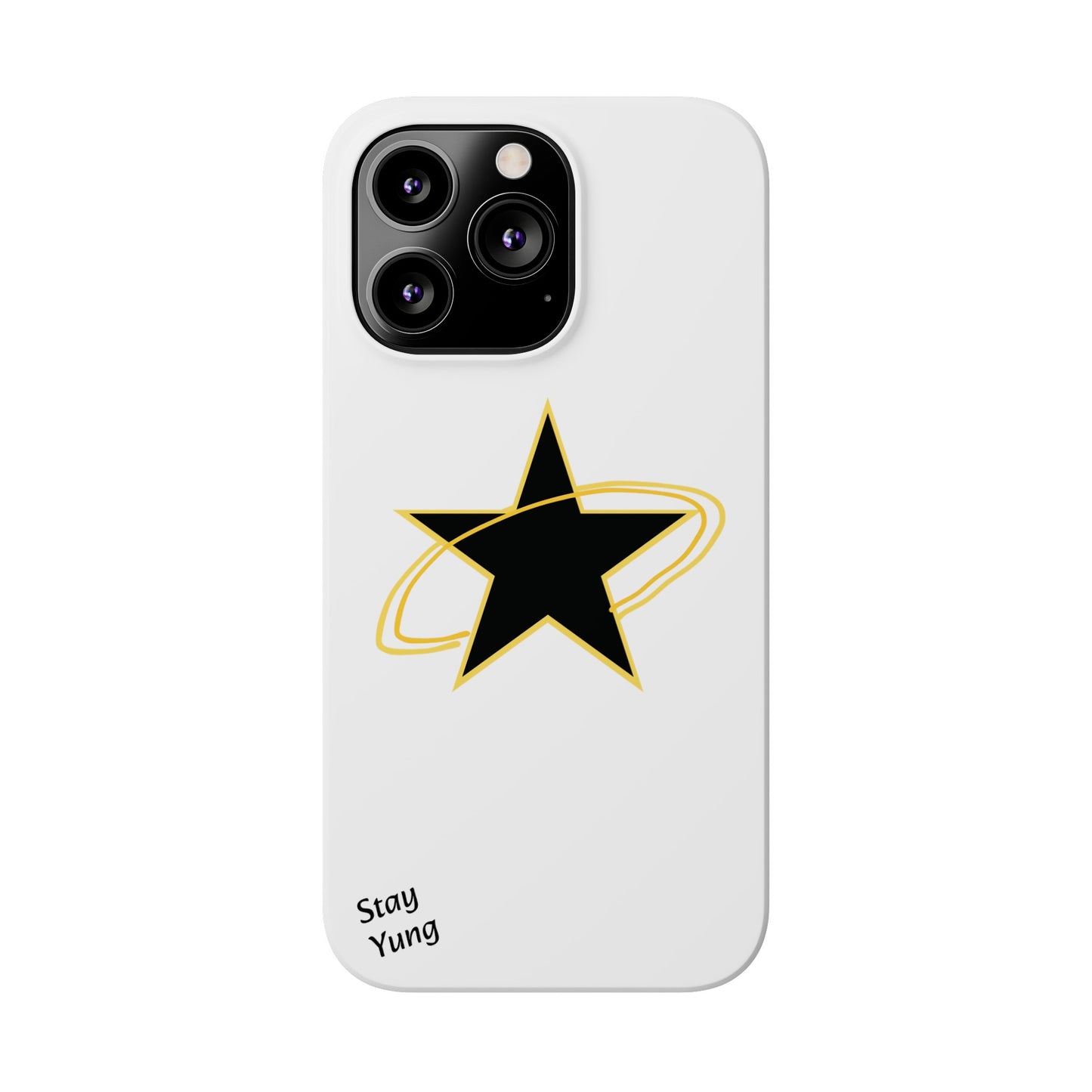 Slim Phone Cases (Yellow Outline)