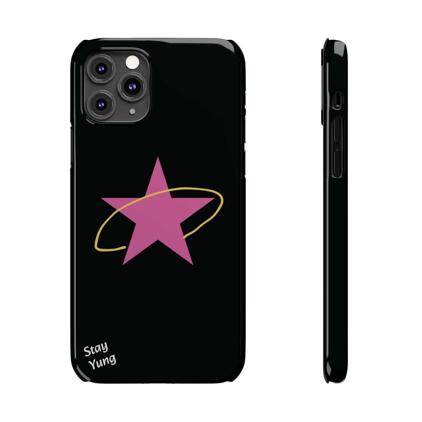 Slim Phone Cases (Black Design)