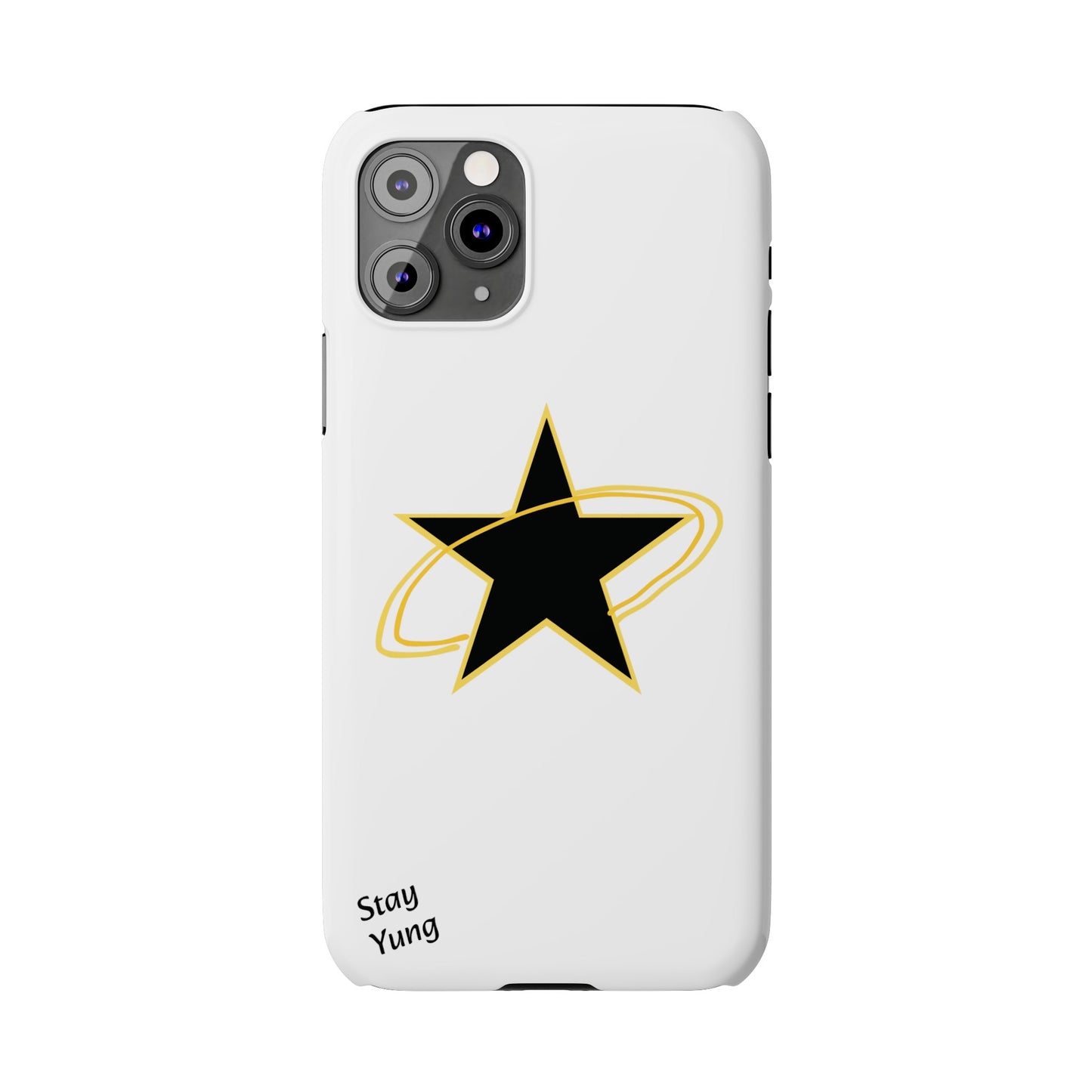 Slim Phone Cases (Yellow Outline)