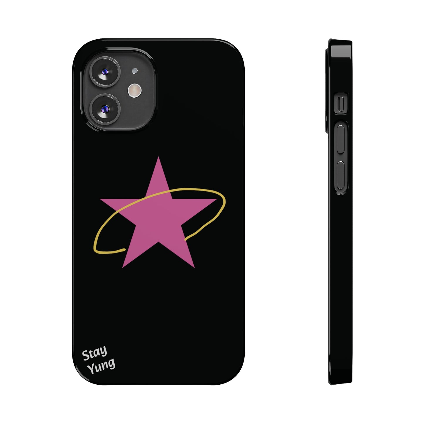 Slim Phone Cases (Black Design)