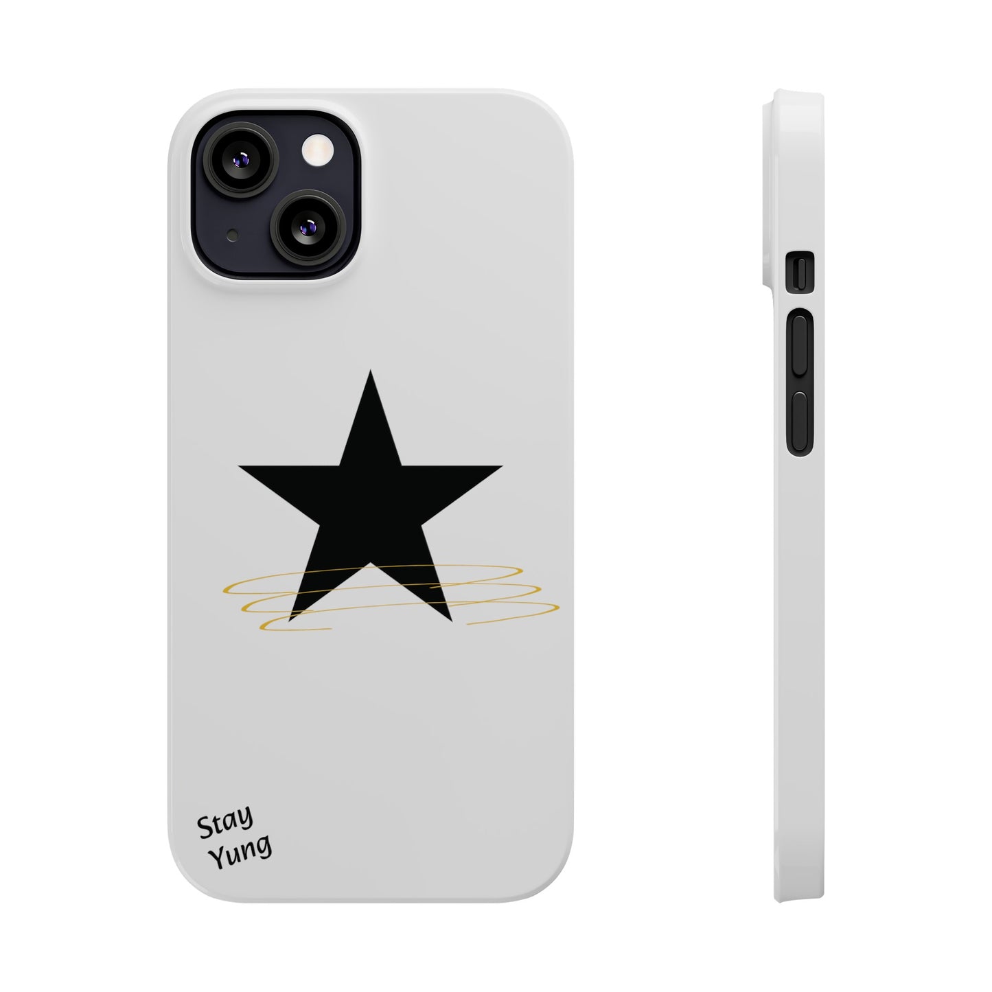 Slim Phone Cases (White Design w/spring)