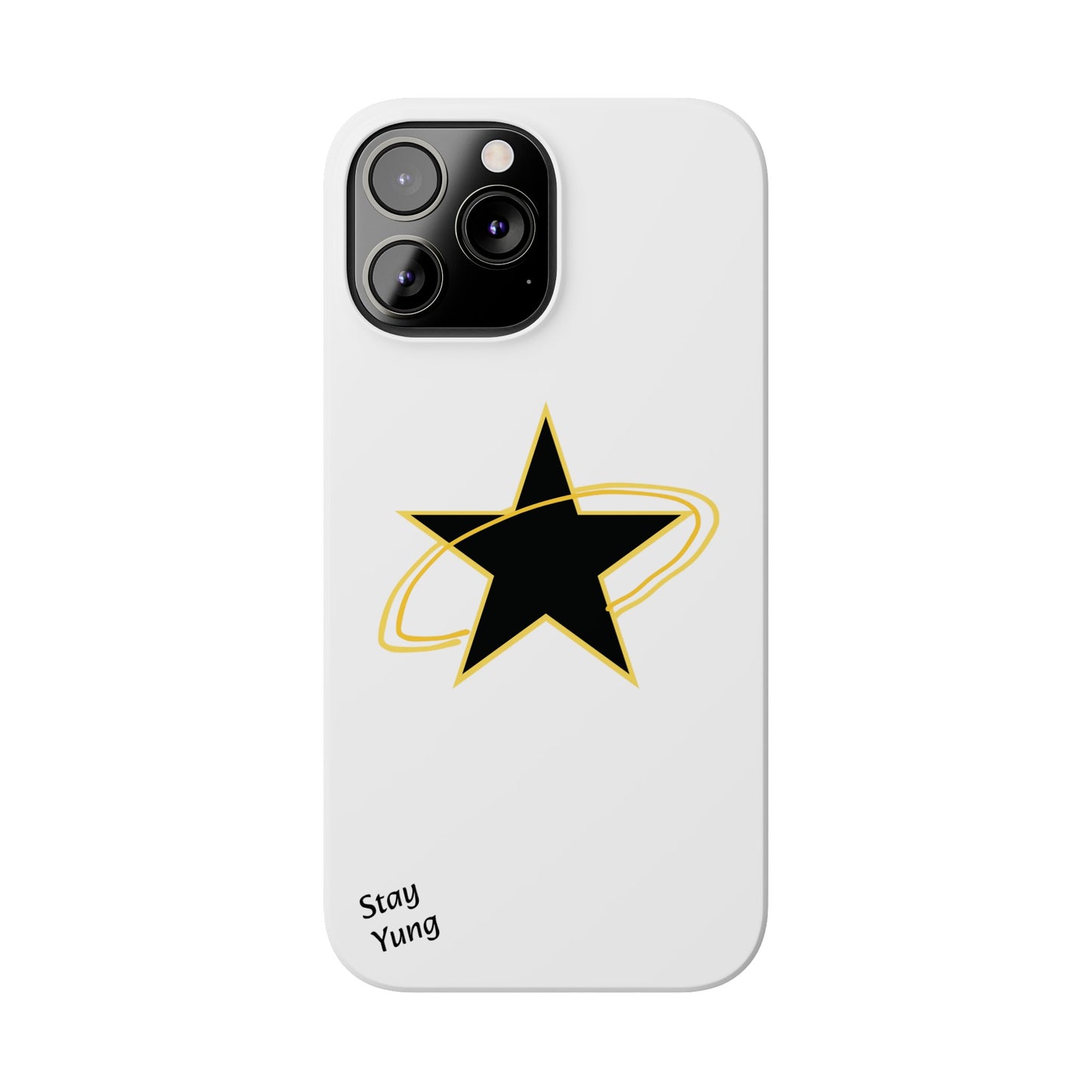 Slim Phone Cases (Yellow Outline)