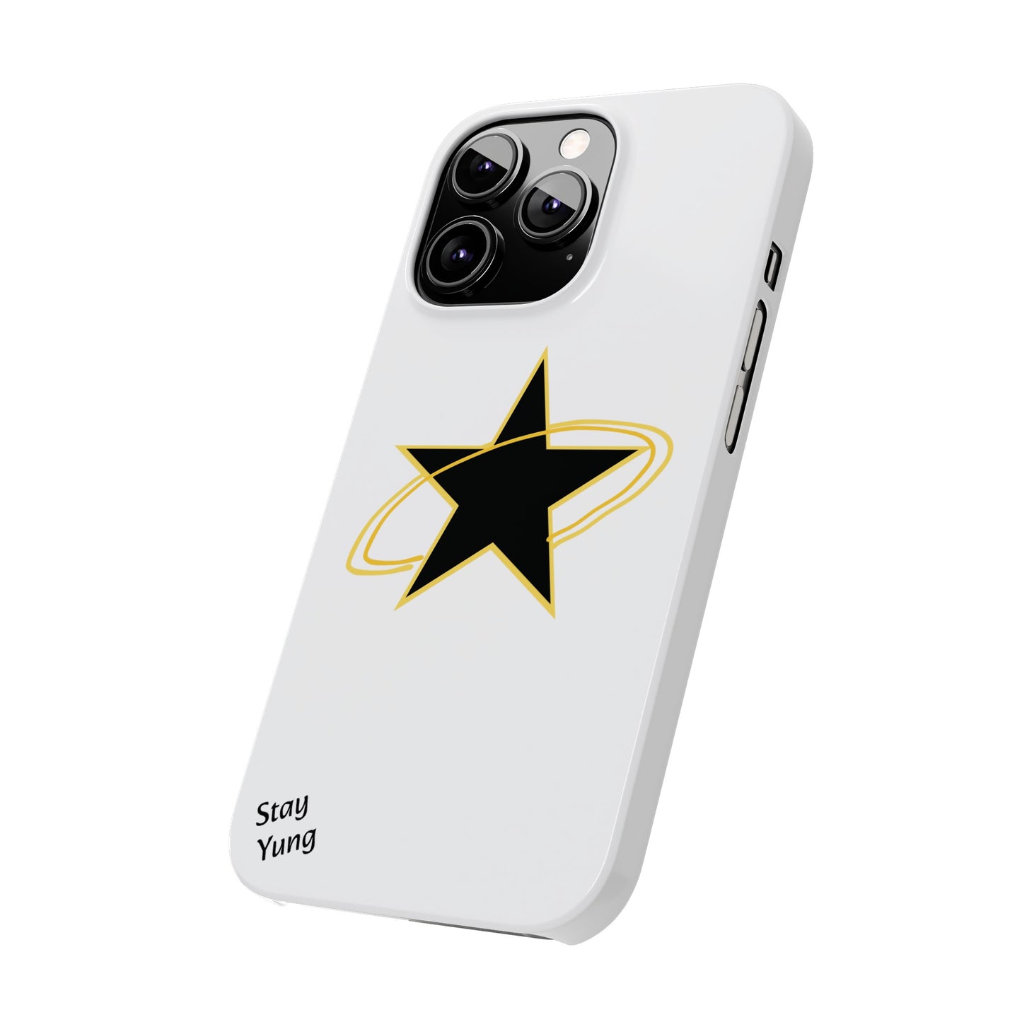 Slim Phone Cases (Yellow Outline)