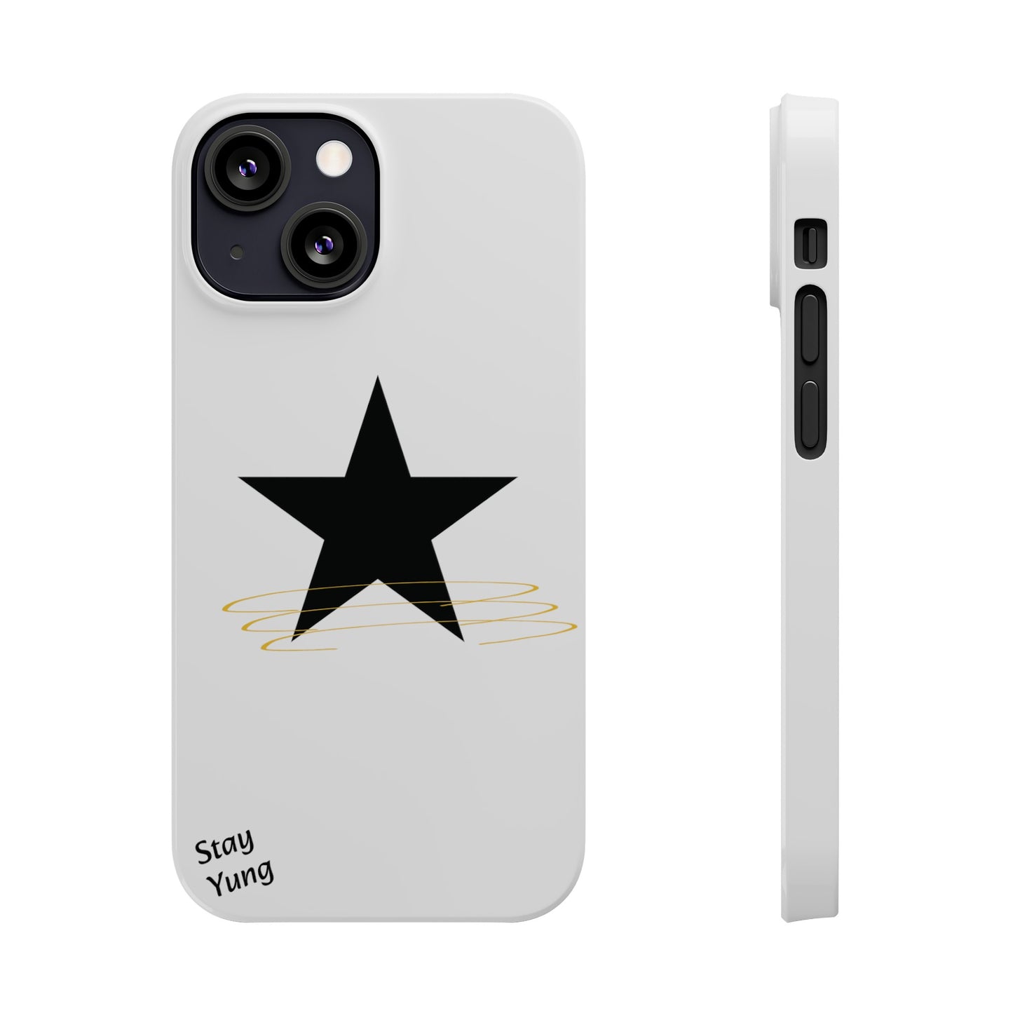 Slim Phone Cases (White Design w/spring)