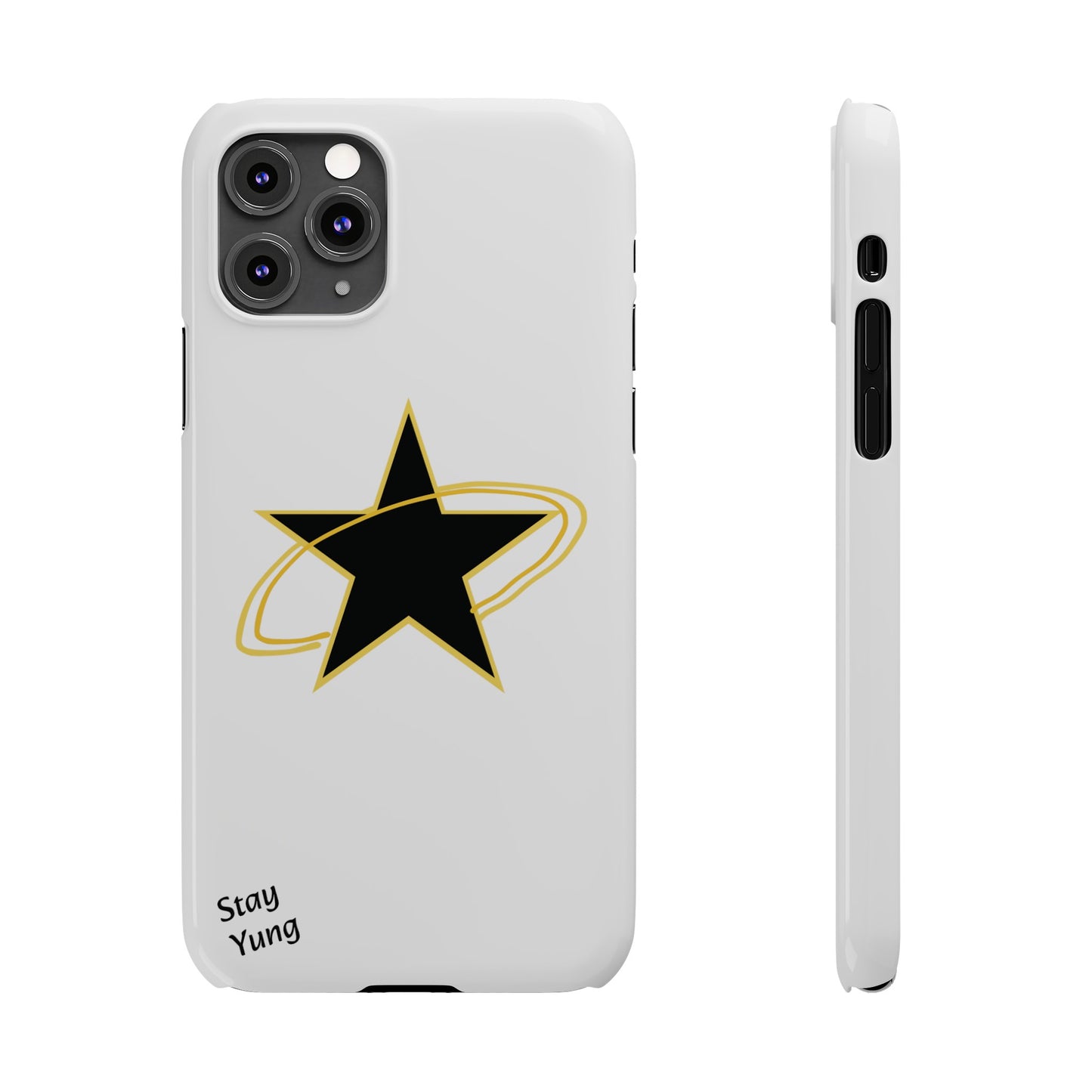 Slim Phone Cases (Yellow Outline)