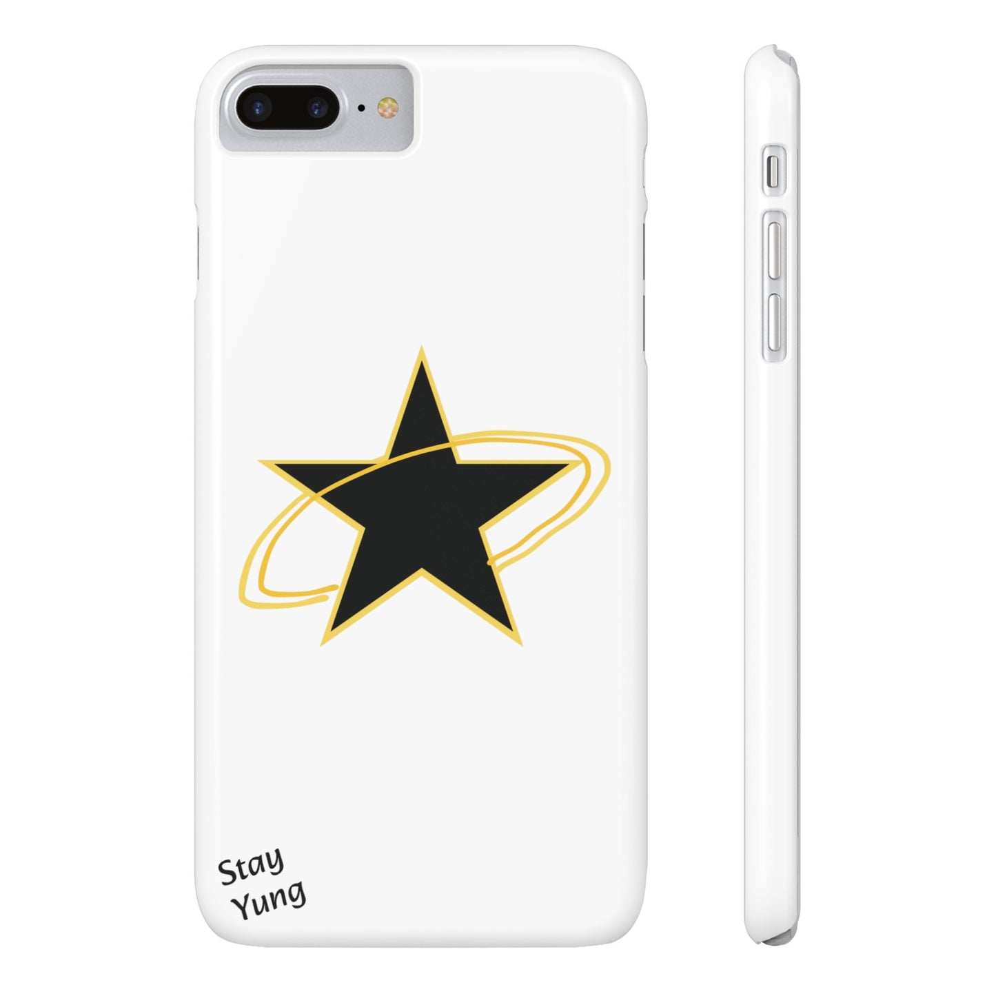 Slim Phone Cases (Yellow Outline)