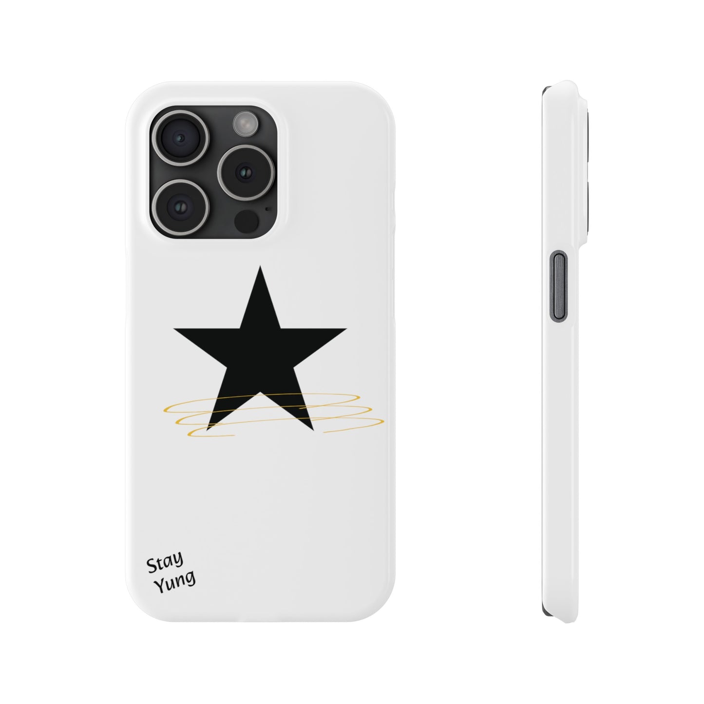 Slim Phone Cases (White Design w/spring)