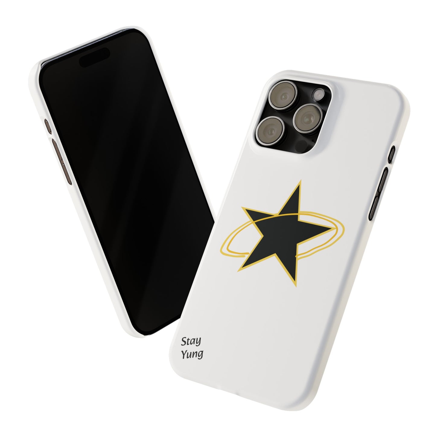 Slim Phone Cases (Yellow Outline)