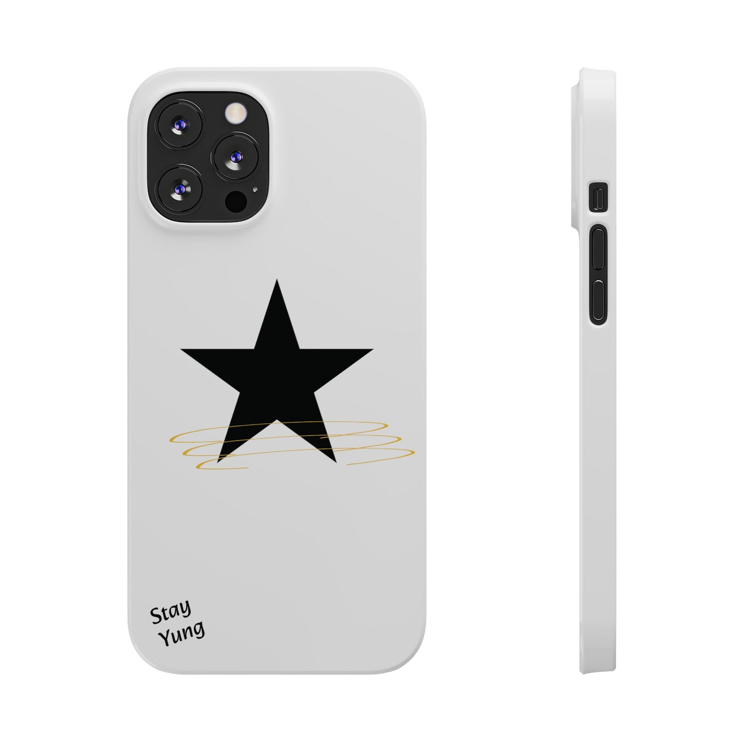 Slim Phone Cases (White Design w/spring)