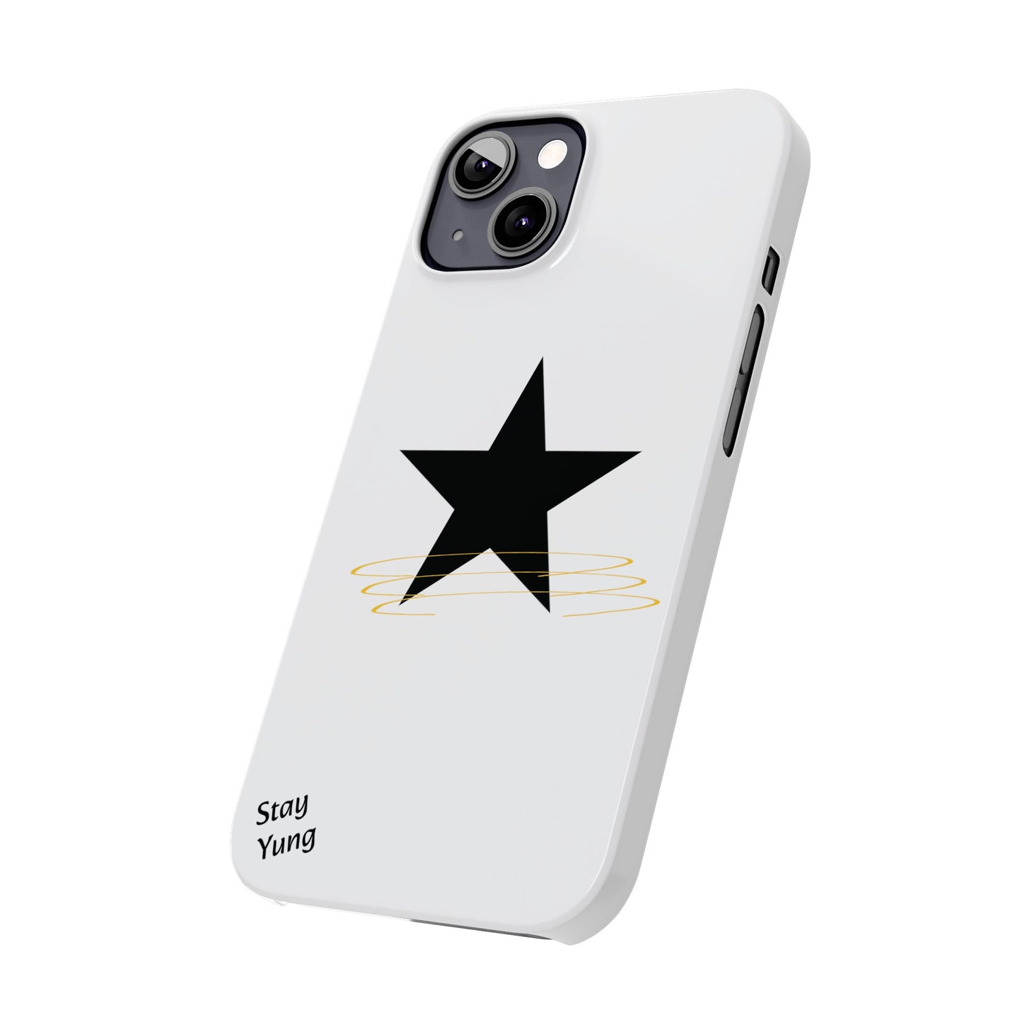 Slim Phone Cases (White Design w/spring)