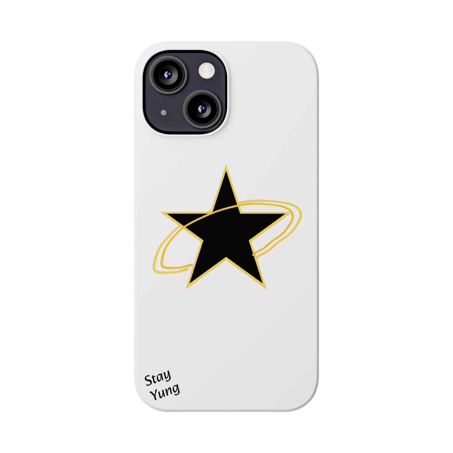 Slim Phone Cases (Yellow Outline)