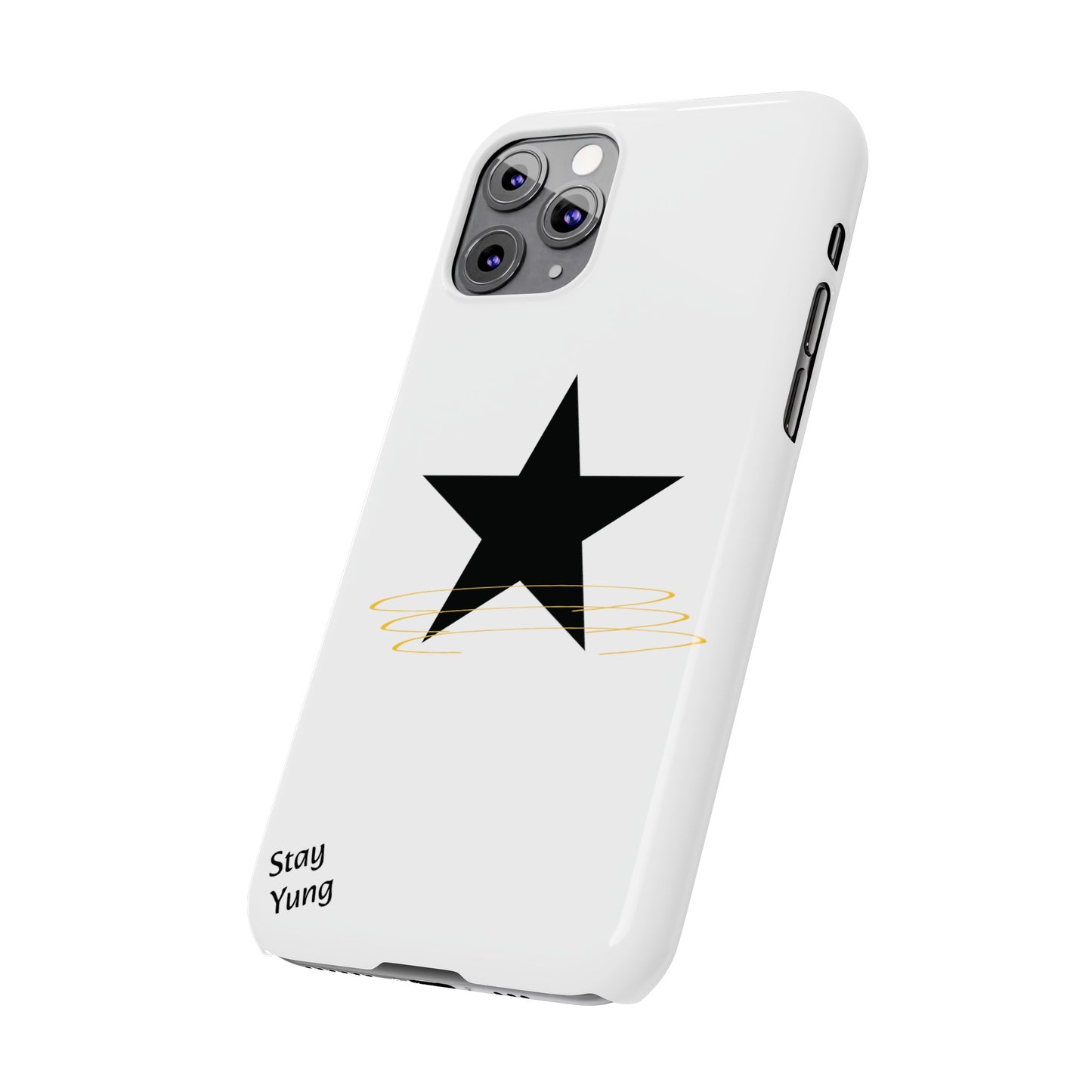 Slim Phone Cases (White Design w/spring)