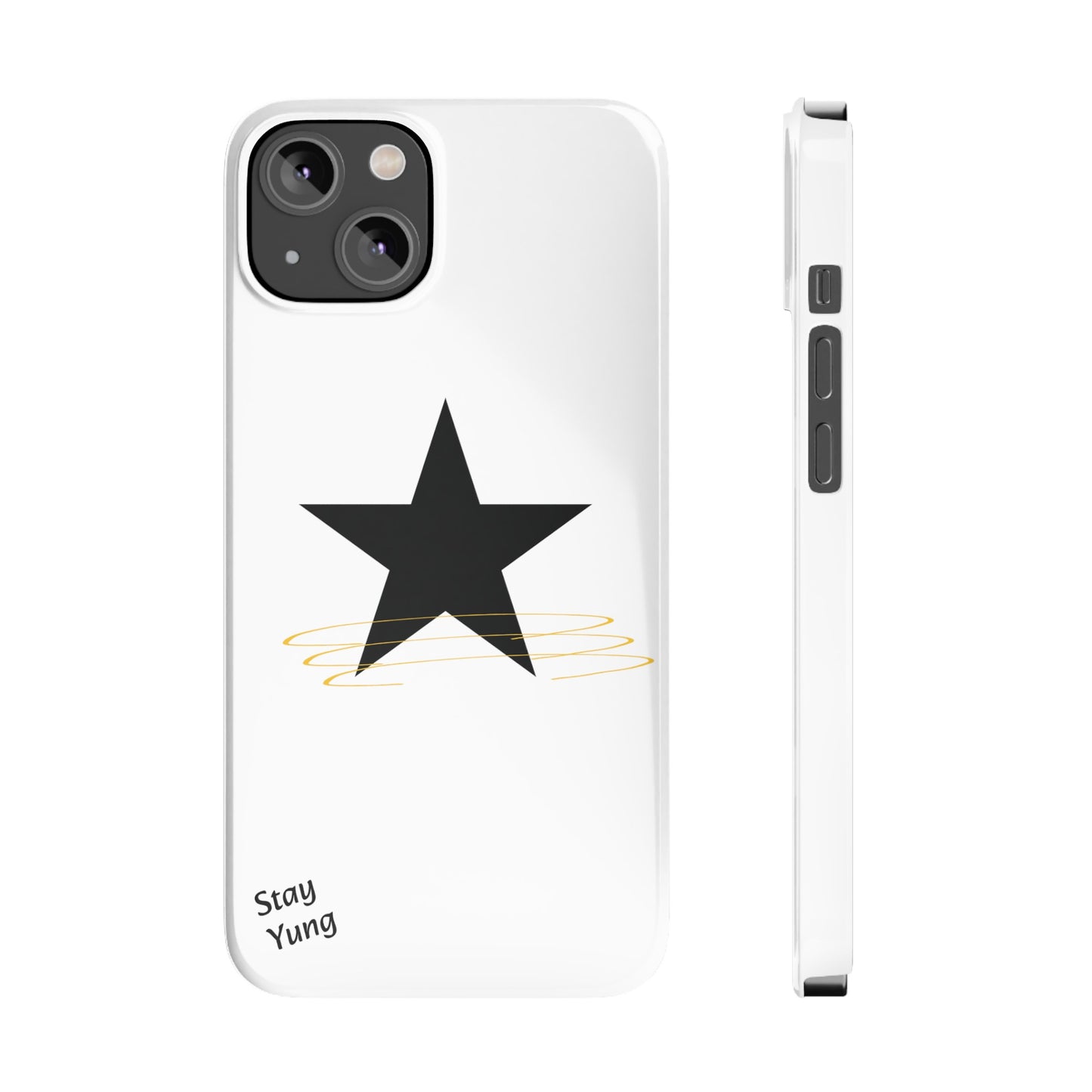 Slim Phone Cases (White Design w/spring)