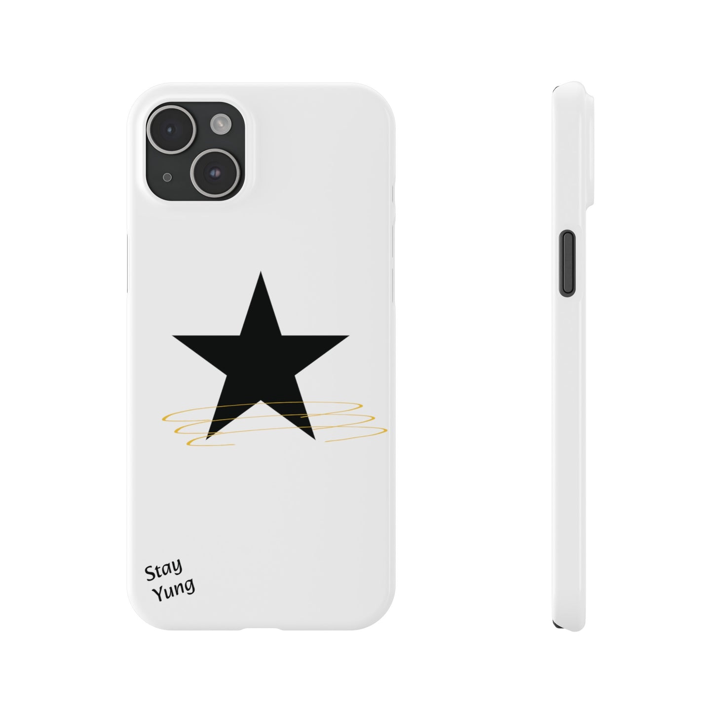 Slim Phone Cases (White Design w/spring)