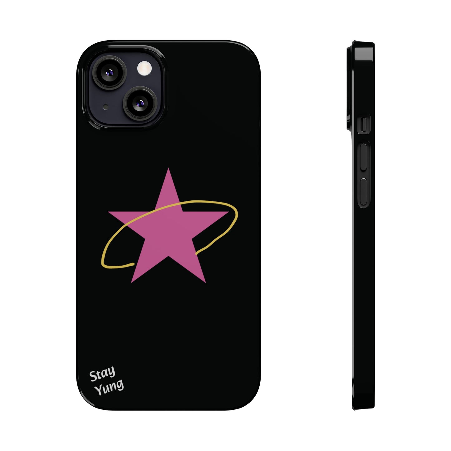 Slim Phone Cases (Black Design)