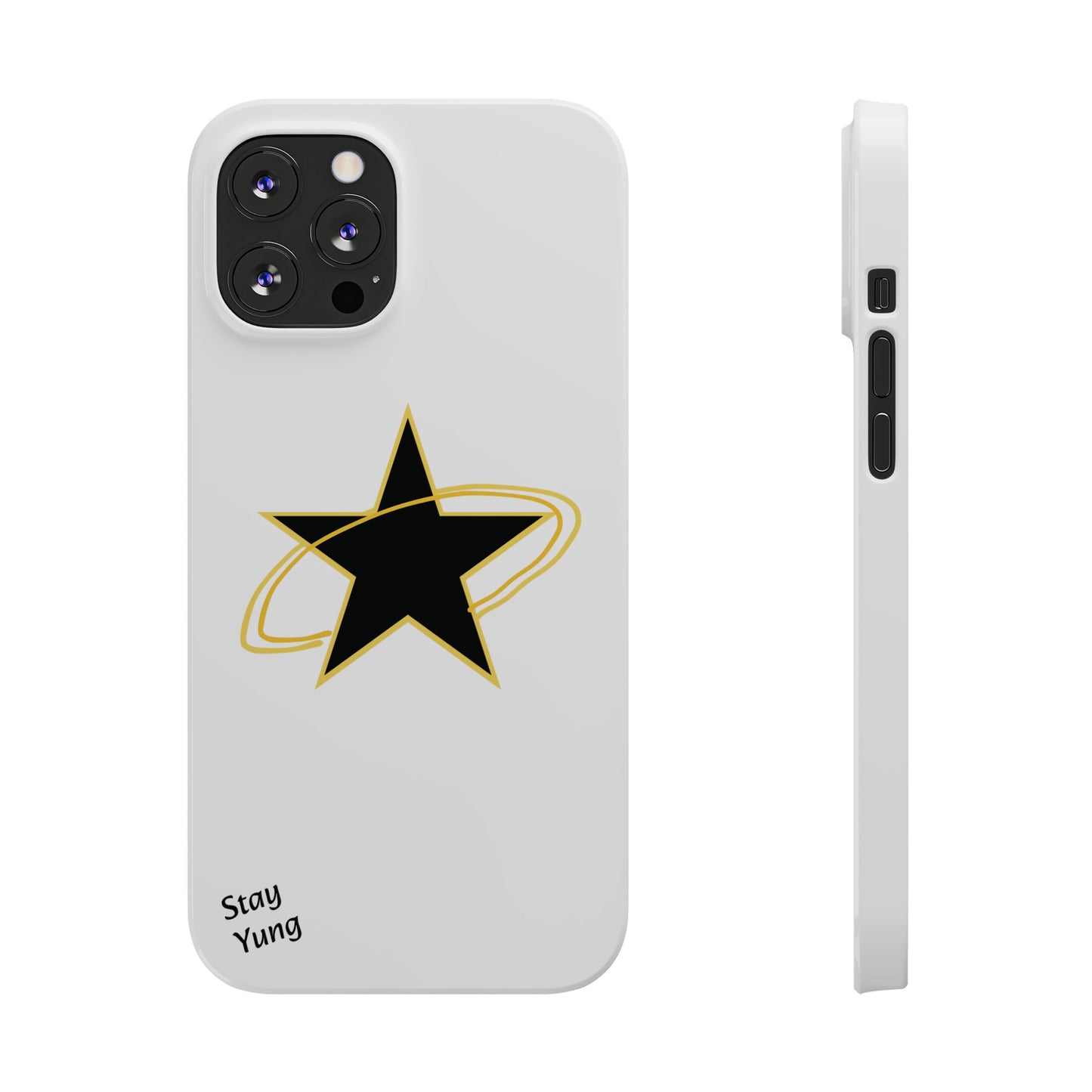 Slim Phone Cases (Yellow Outline)