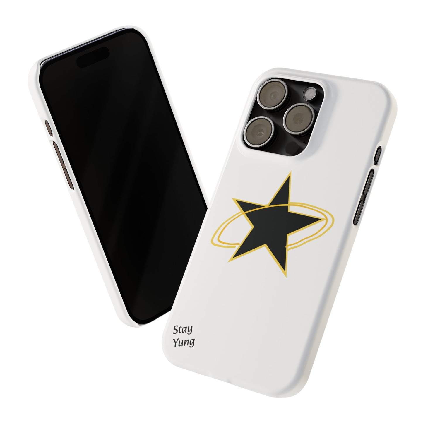 Slim Phone Cases (Yellow Outline)