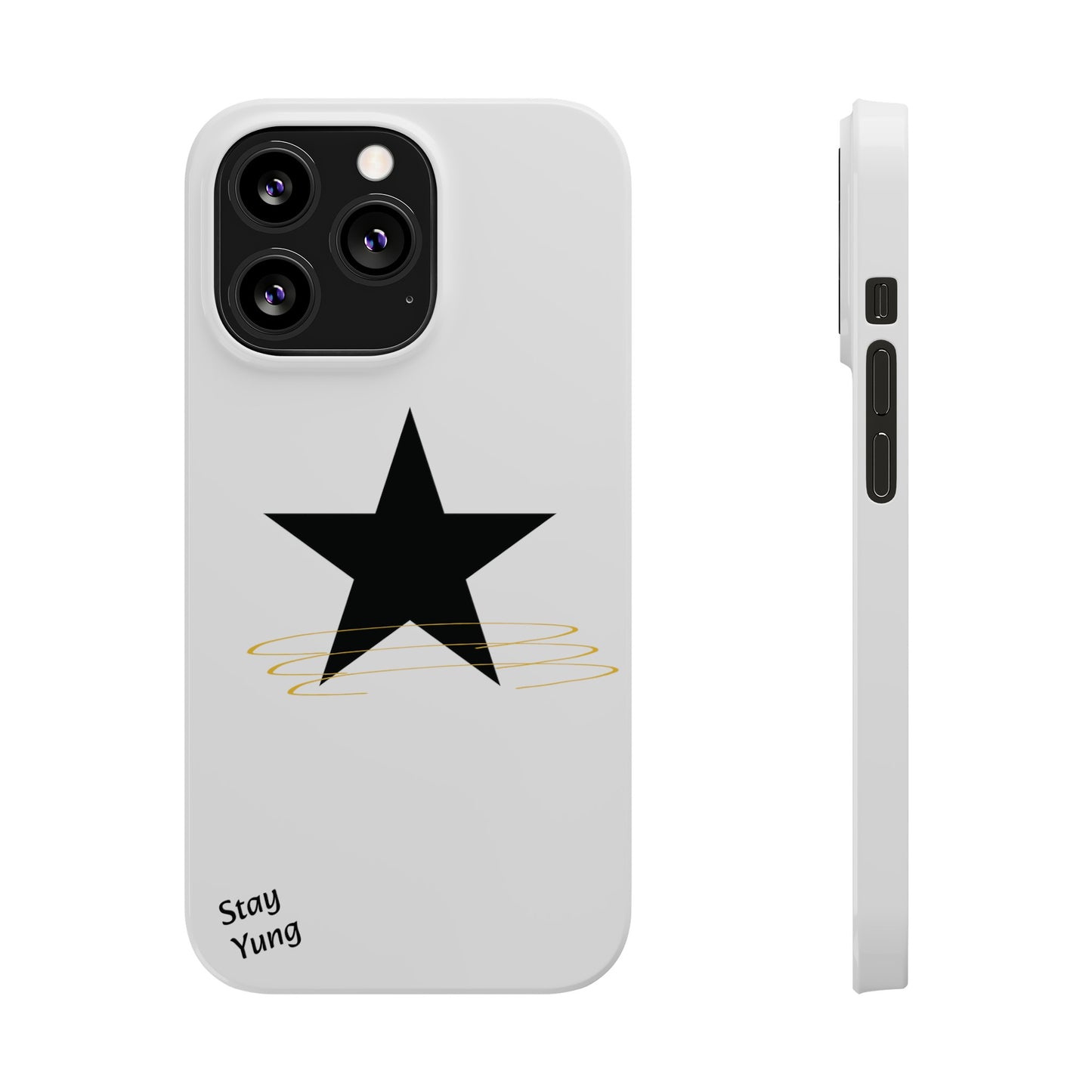 Slim Phone Cases (White Design w/spring)