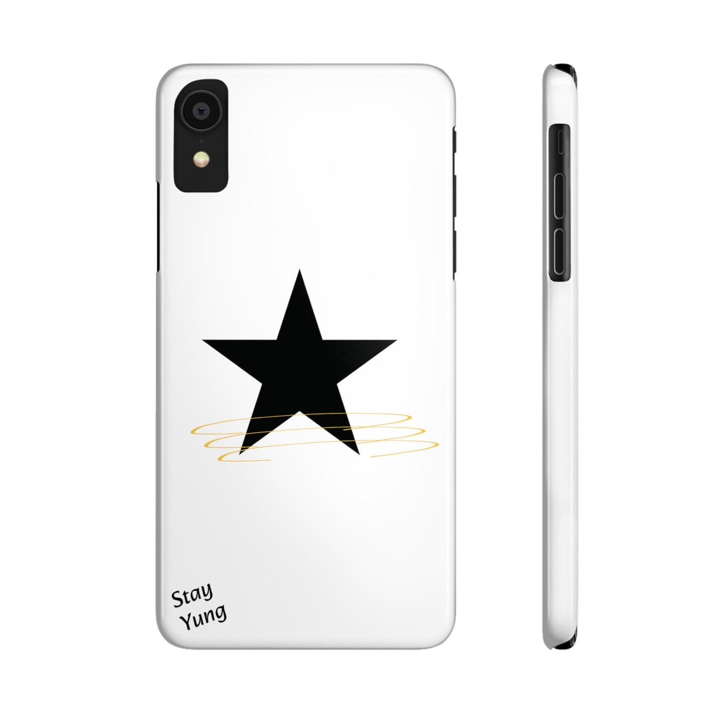 Slim Phone Cases (White Design w/spring)