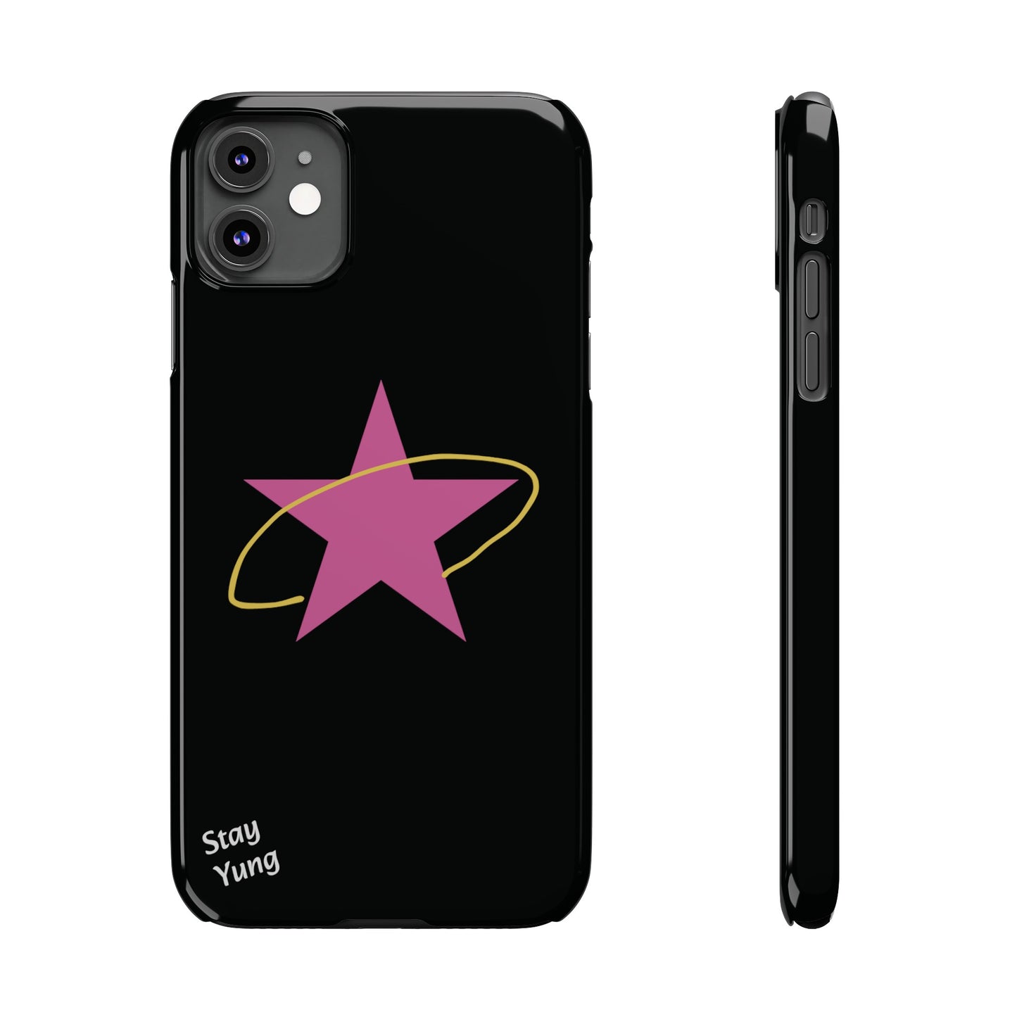 Slim Phone Cases (Black Design)