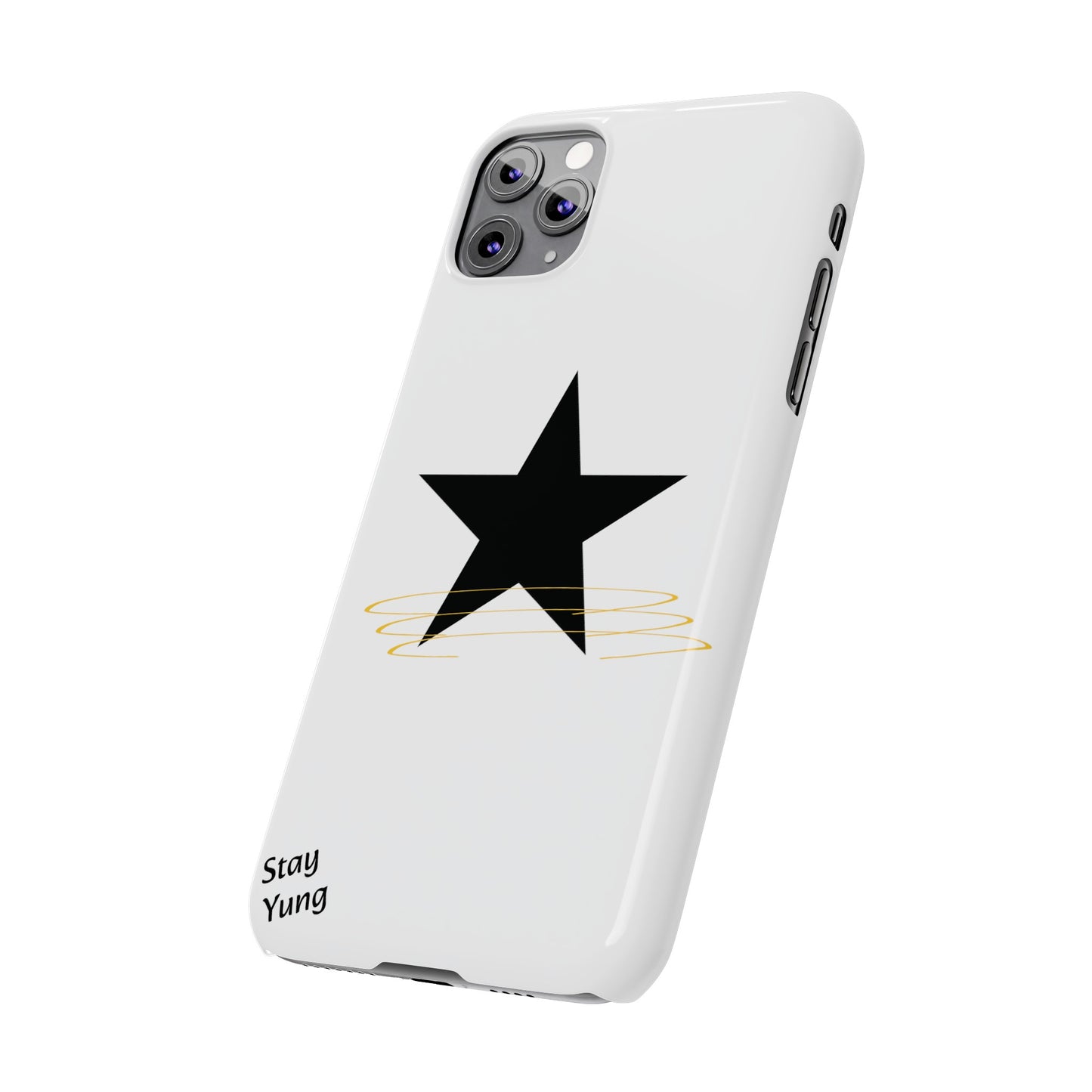 Slim Phone Cases (White Design w/spring)