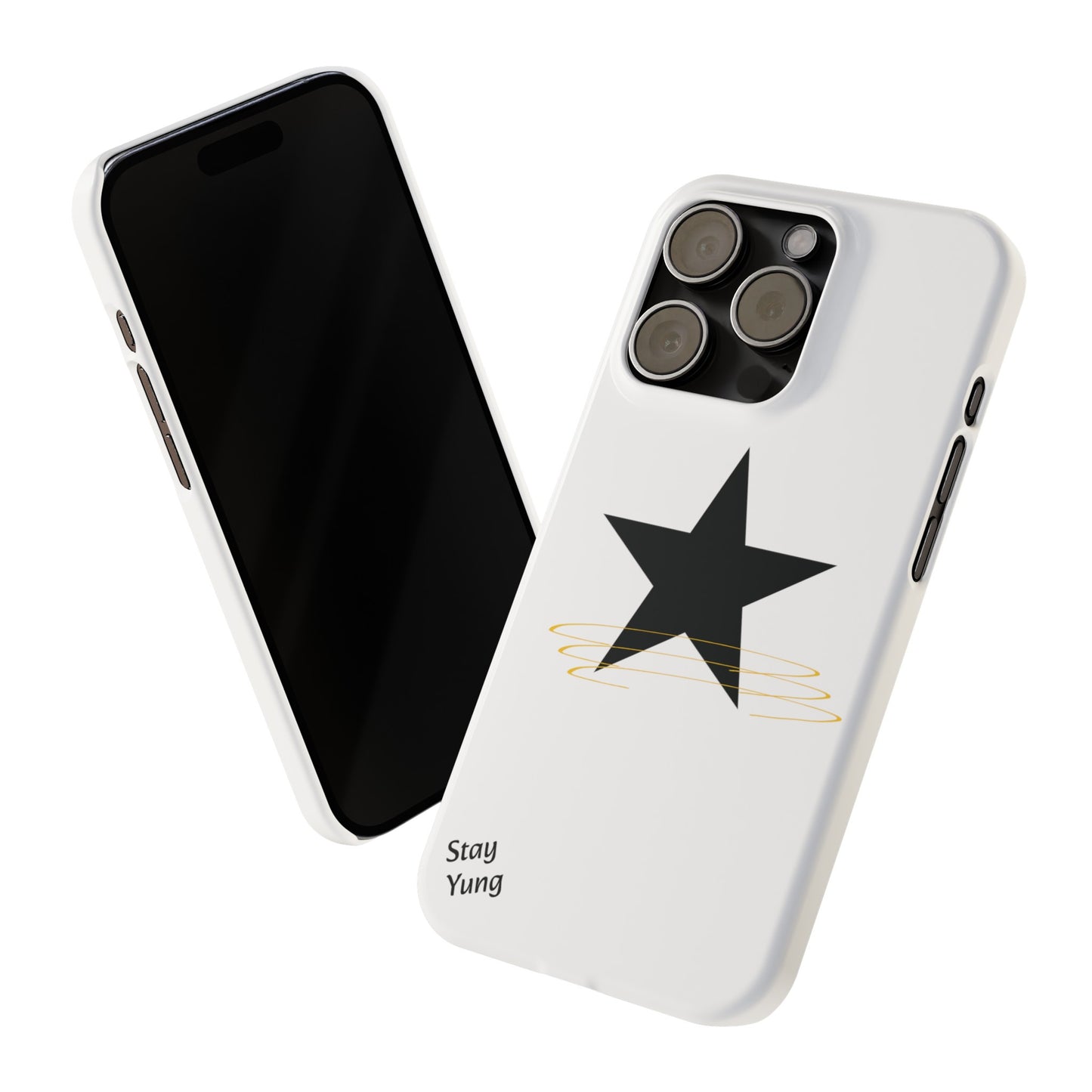 Slim Phone Cases (White Design w/spring)