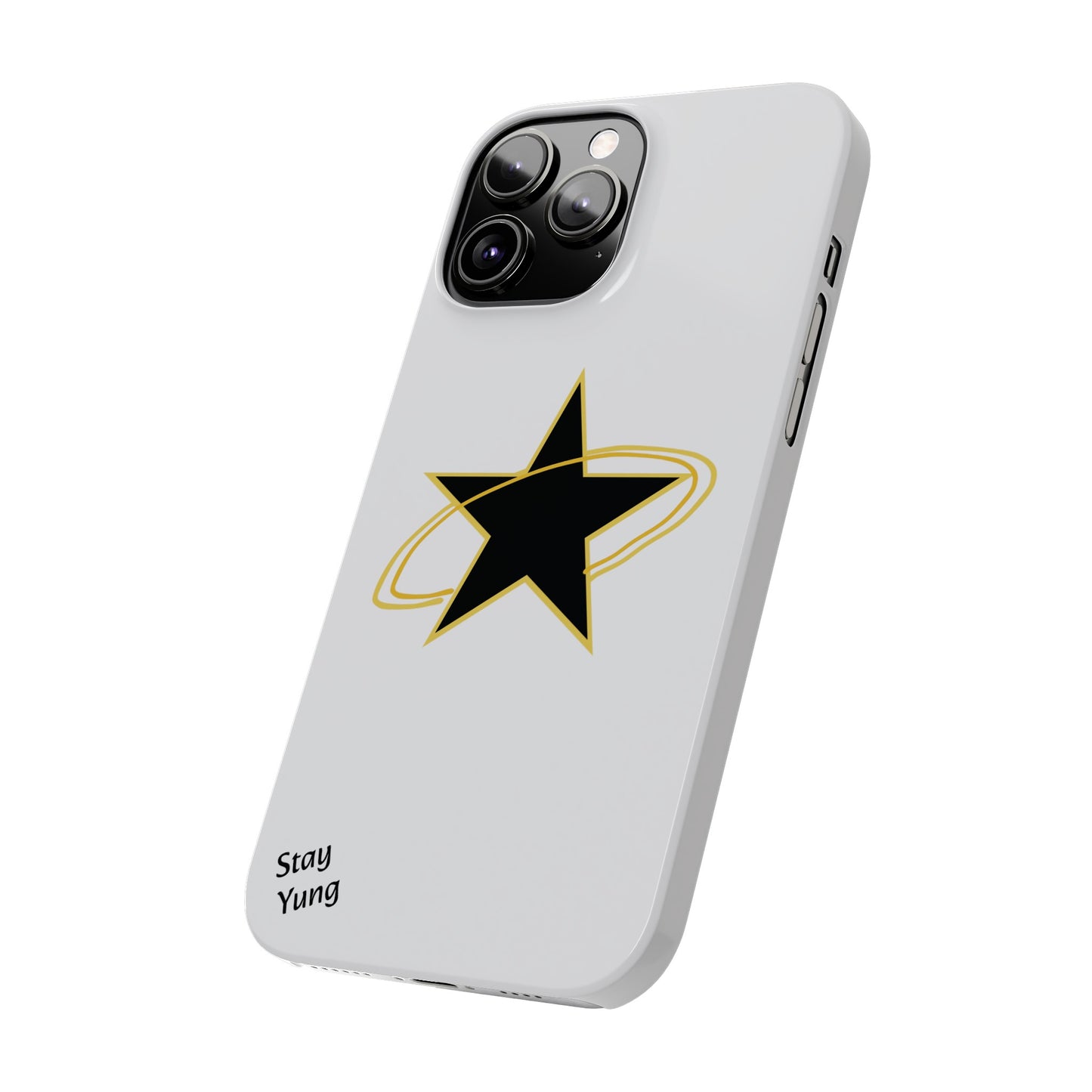 Slim Phone Cases (Yellow Outline)