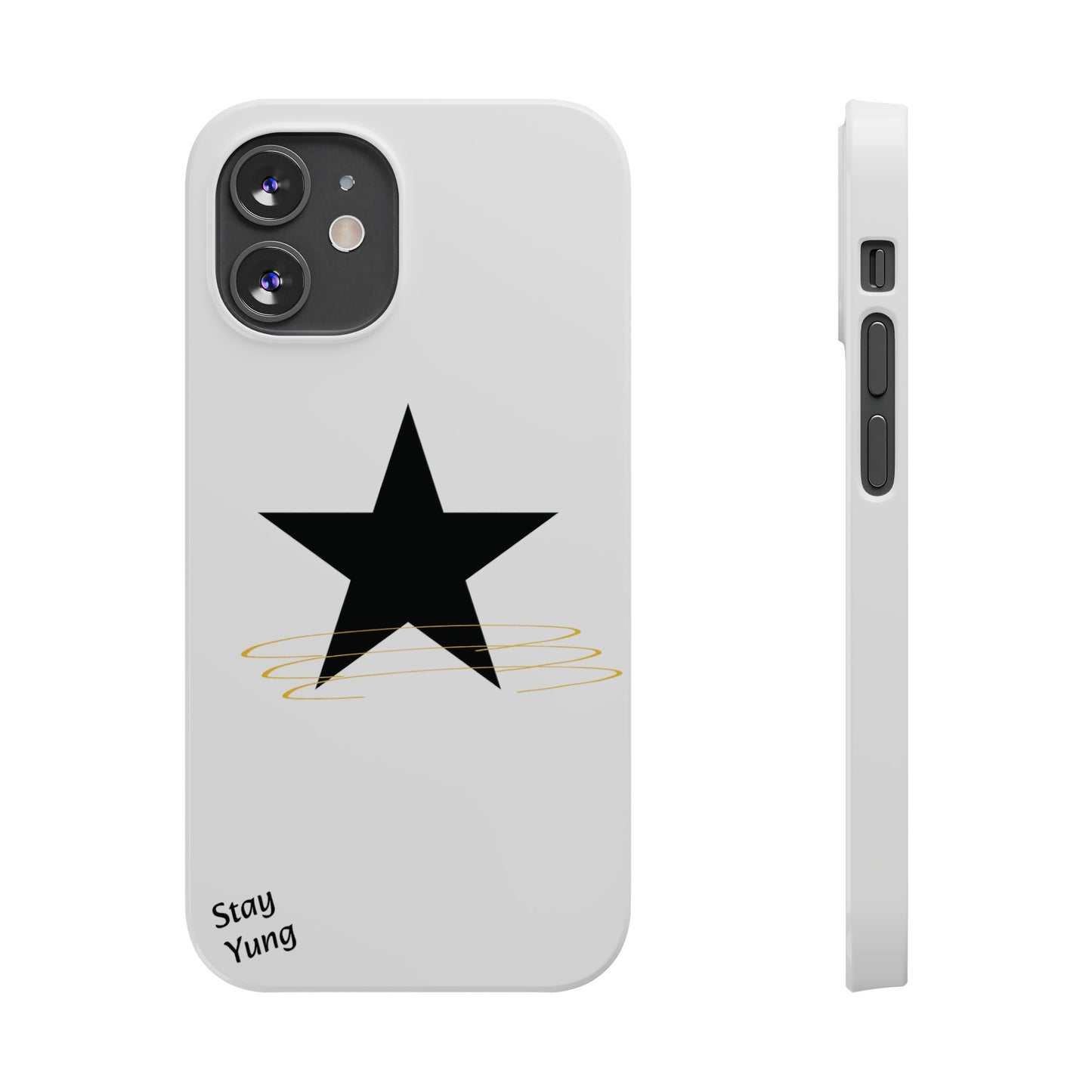 Slim Phone Cases (White Design w/spring)