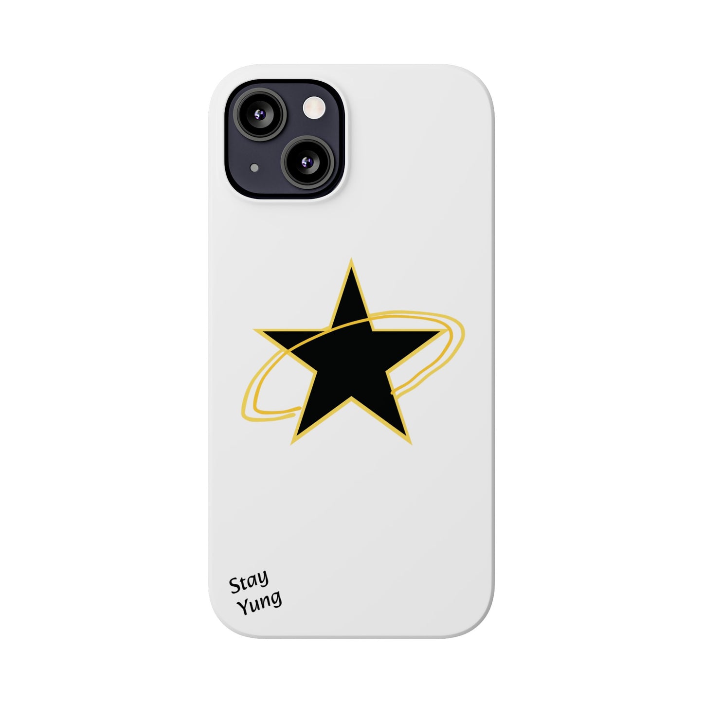 Slim Phone Cases (Yellow Outline)